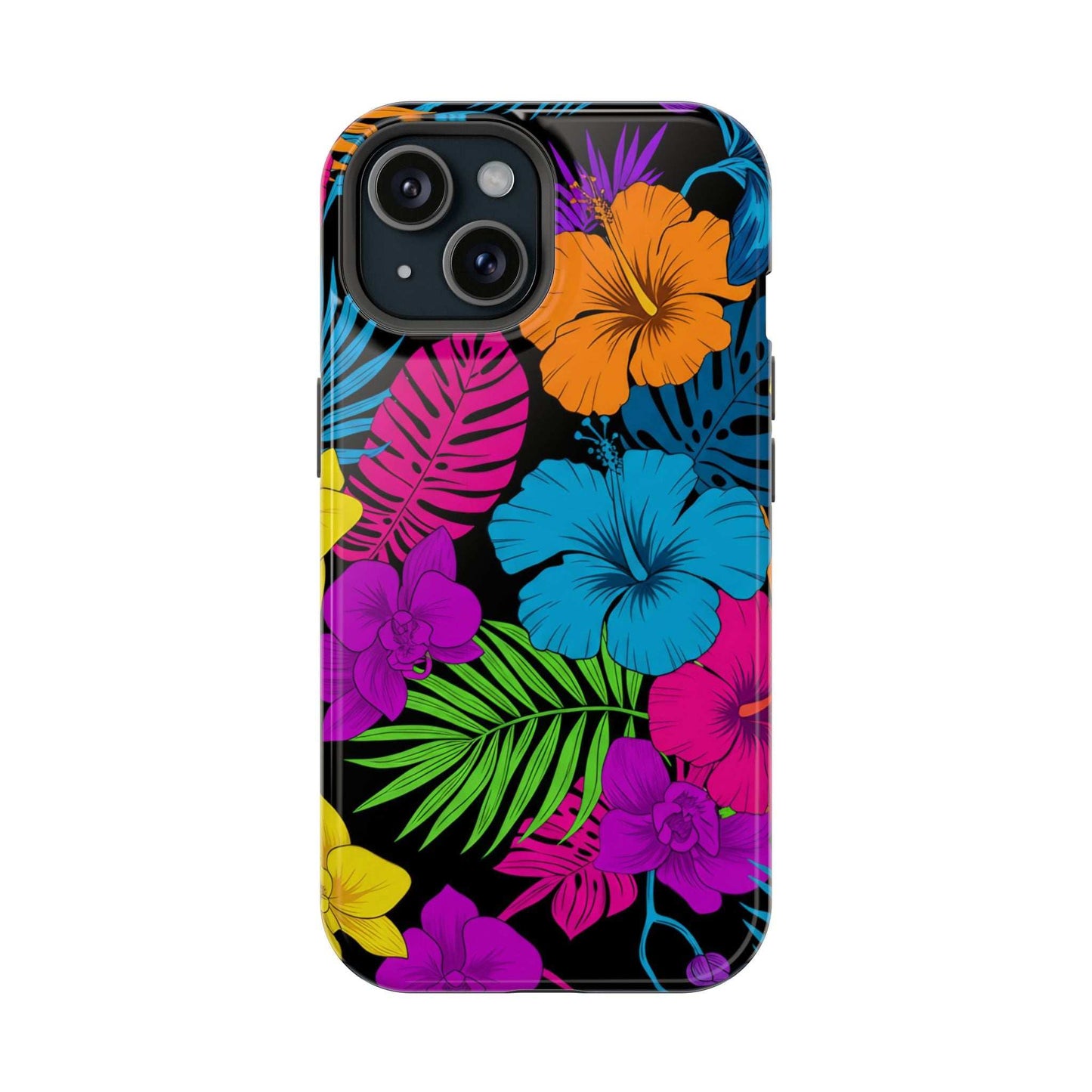 Modern Tropical Floral Design iPhone Case