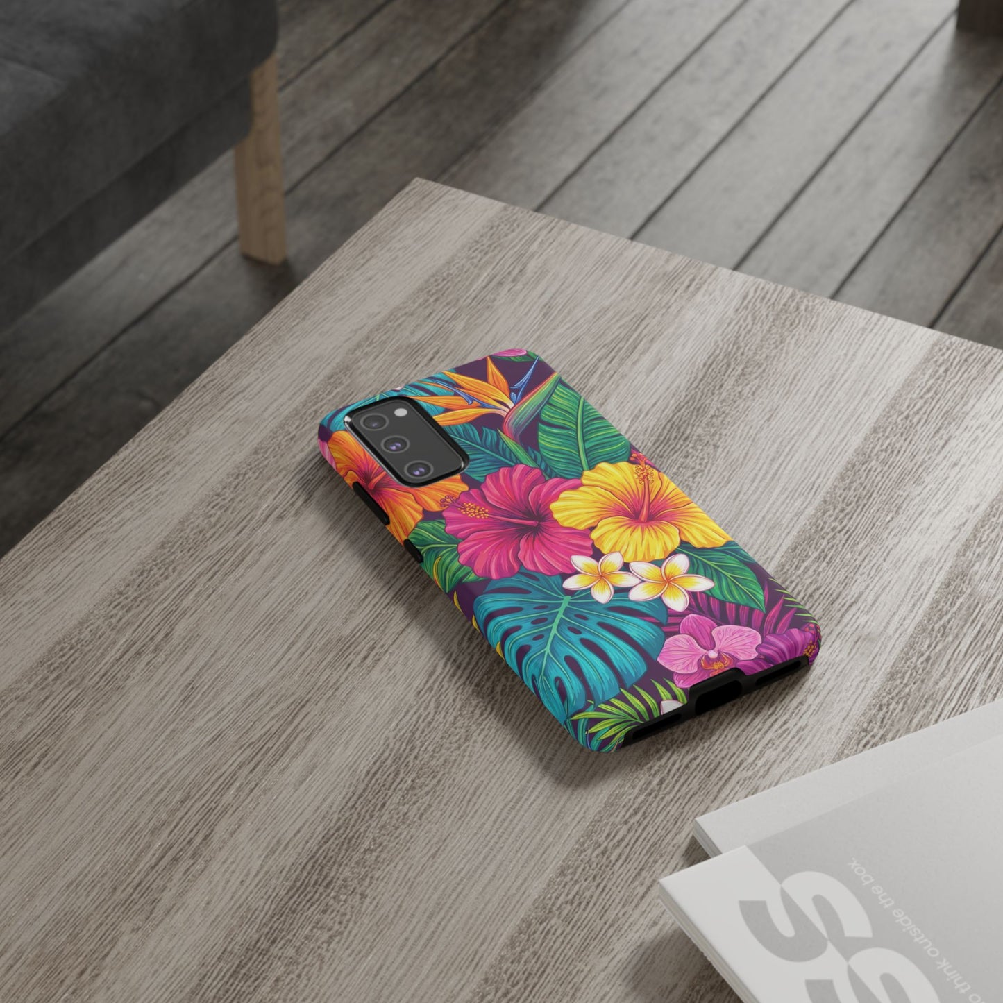 Tropical Samsung Phone Case — Vibrant Floral Tough Case