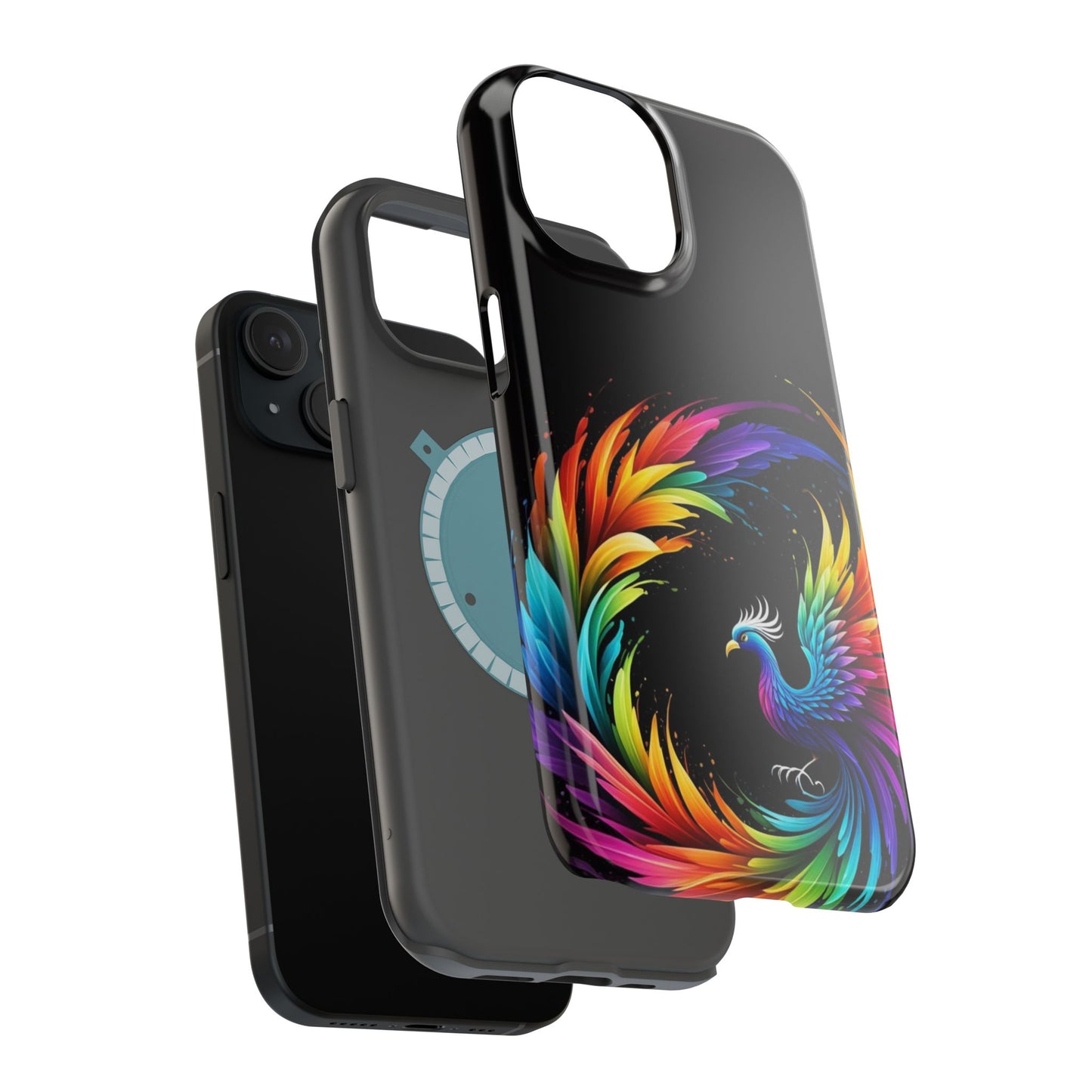 Rainbow Phoenix Design iPhone Tough Case
