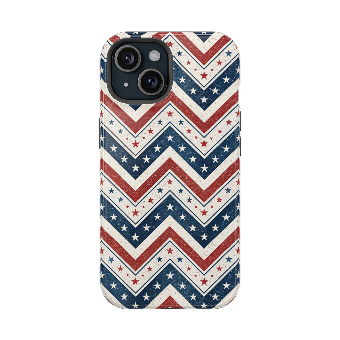 iPhone Tough Case - Vintage Stars and Stripes Design