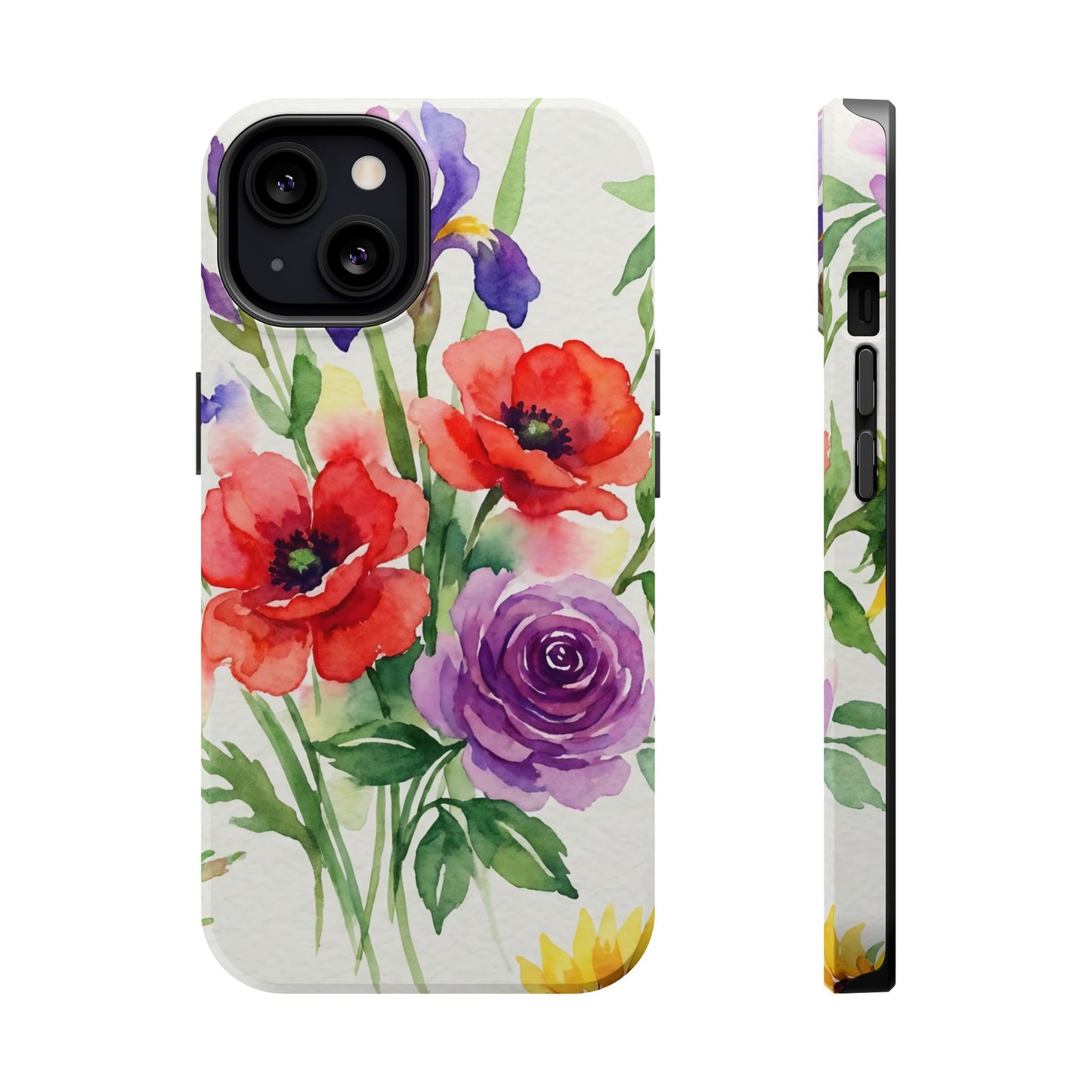 iPhone Case — Watercolor Bouquet Magnetic Impact-Resistant Case