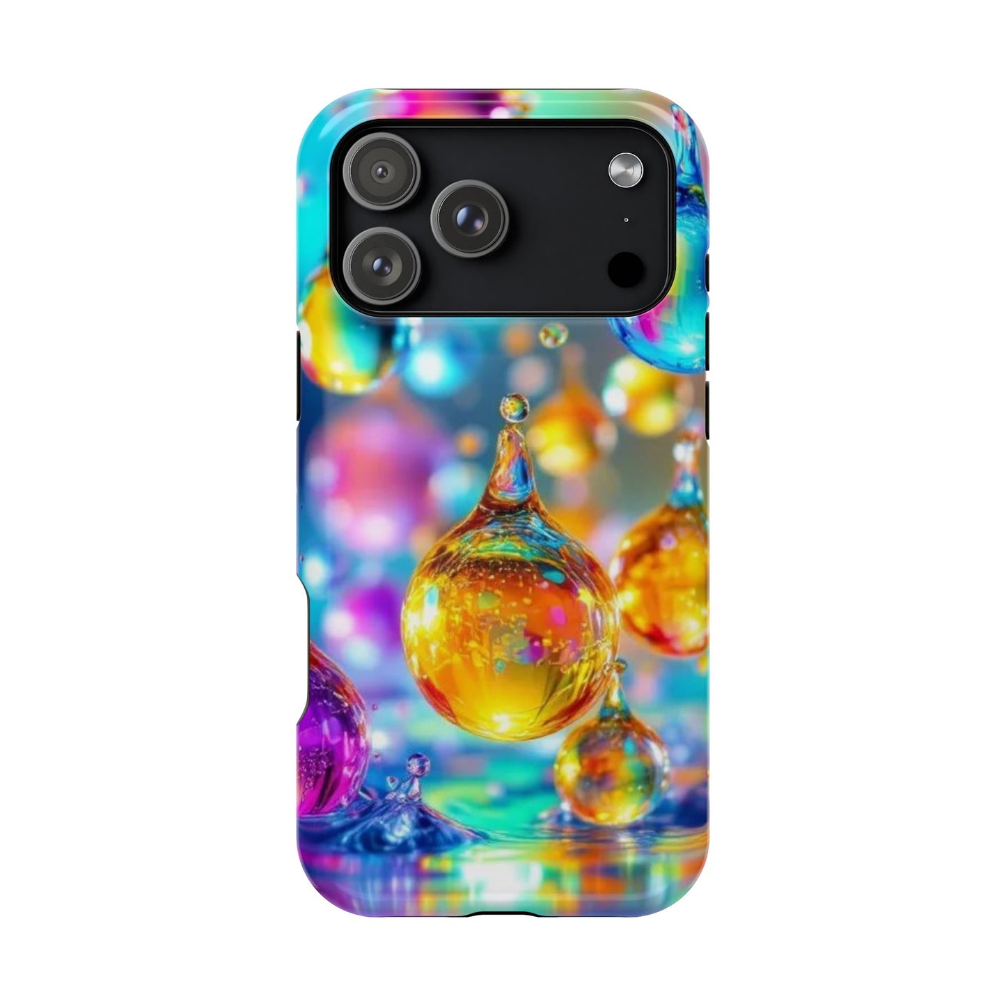 Golden Raindrop Design iPhone Tough Case