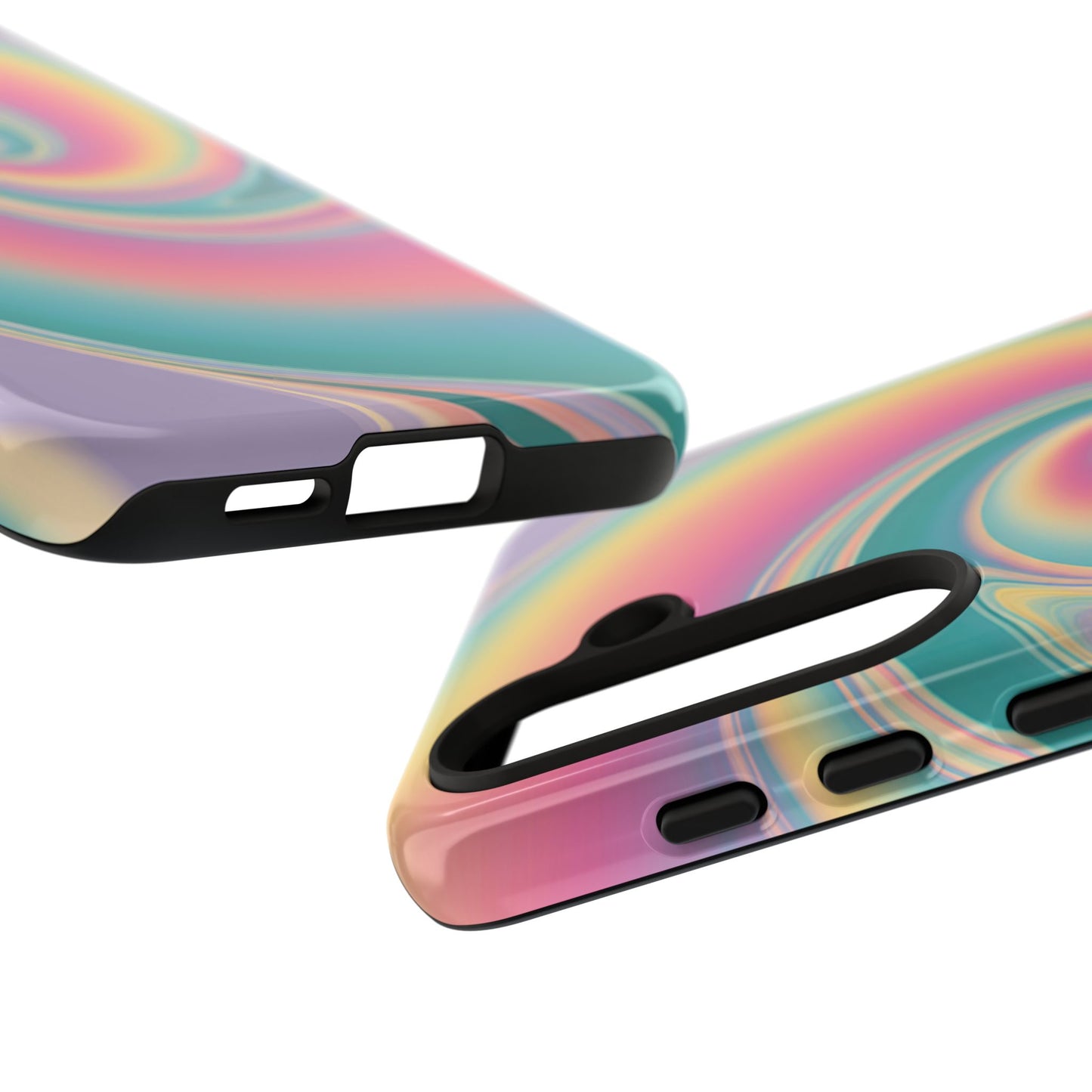 Cotton Candy Rainbow Swirl Design Samsung Tough Case