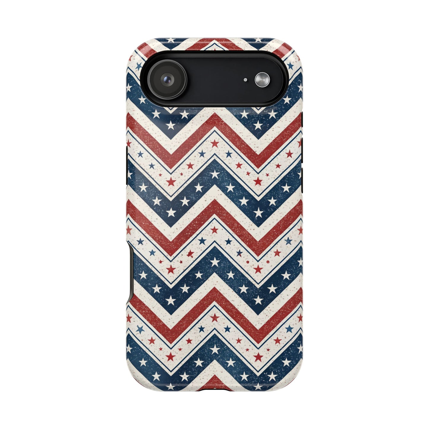 iPhone Tough Case - Vintage Stars and Stripes Design