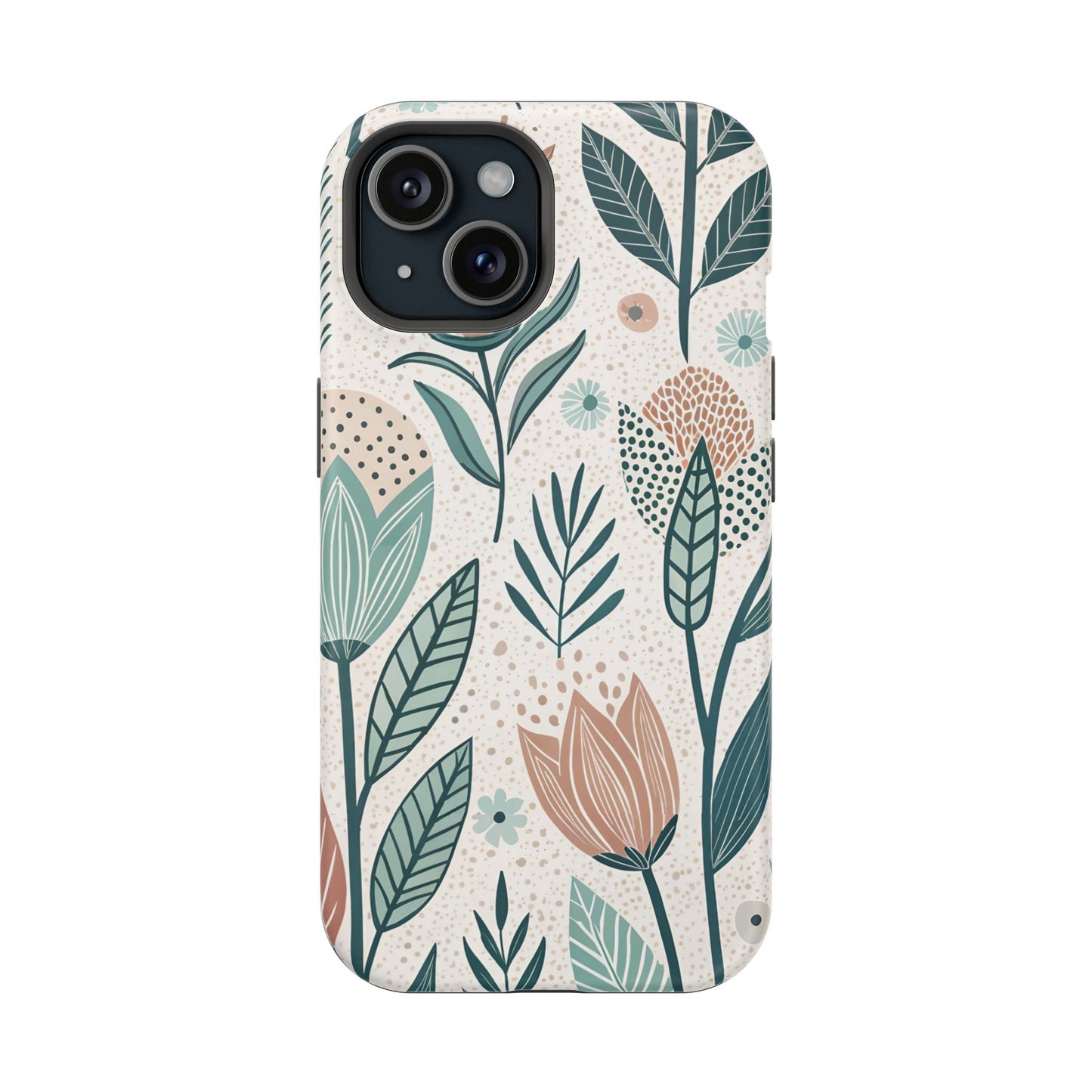 Swedish Inspired Floral design iPhone Tough Case