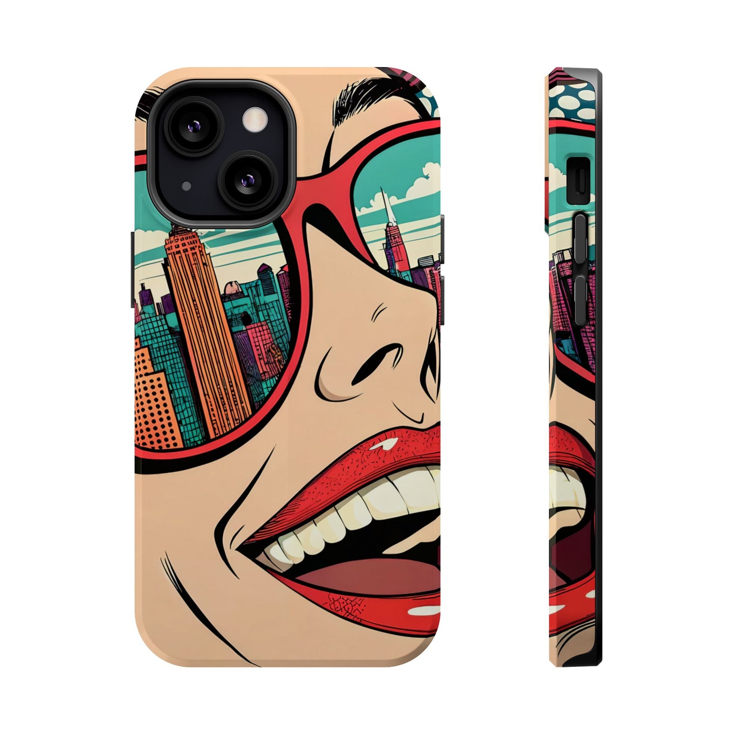 City View Pop Art Design iPhone Tough Case