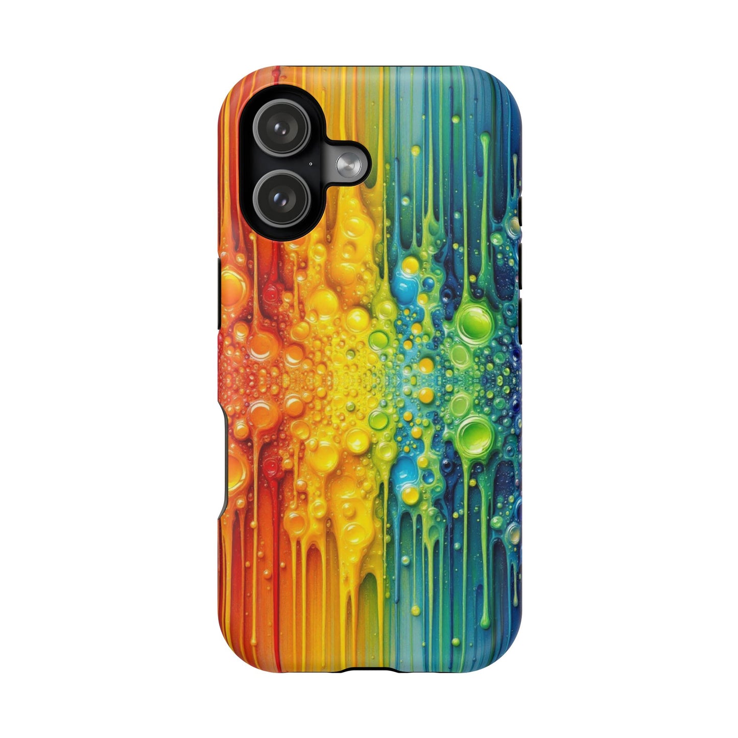 Rainbow Paint Splash iPhone Tough Case