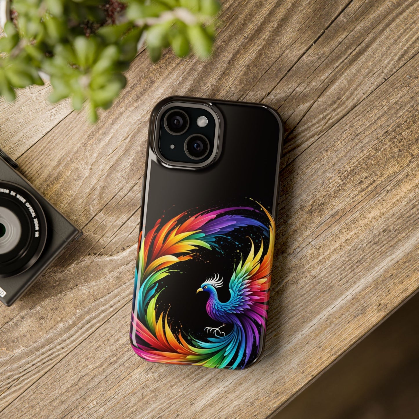Rainbow Phoenix Design iPhone Tough Case