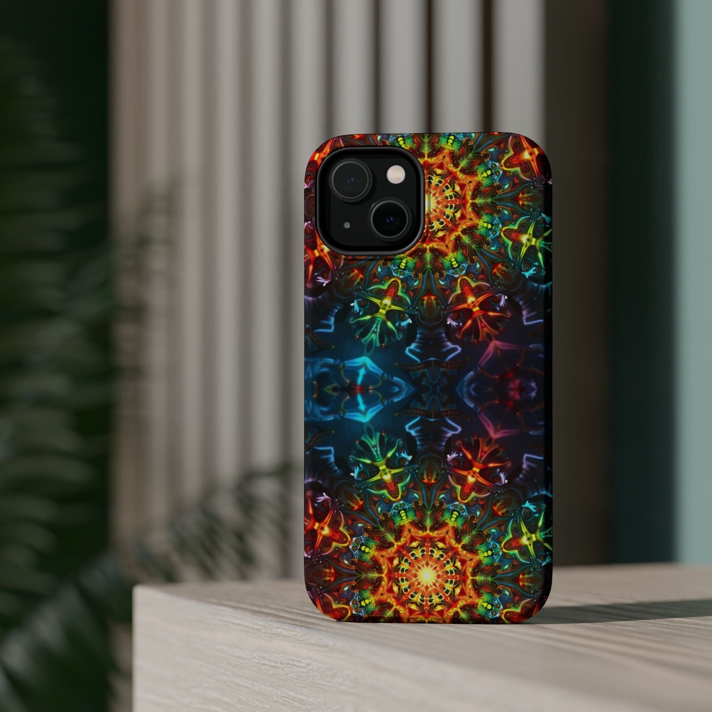 Abstract Kaleidoscope Design iPhone Case – Durable, Colorful & Protective