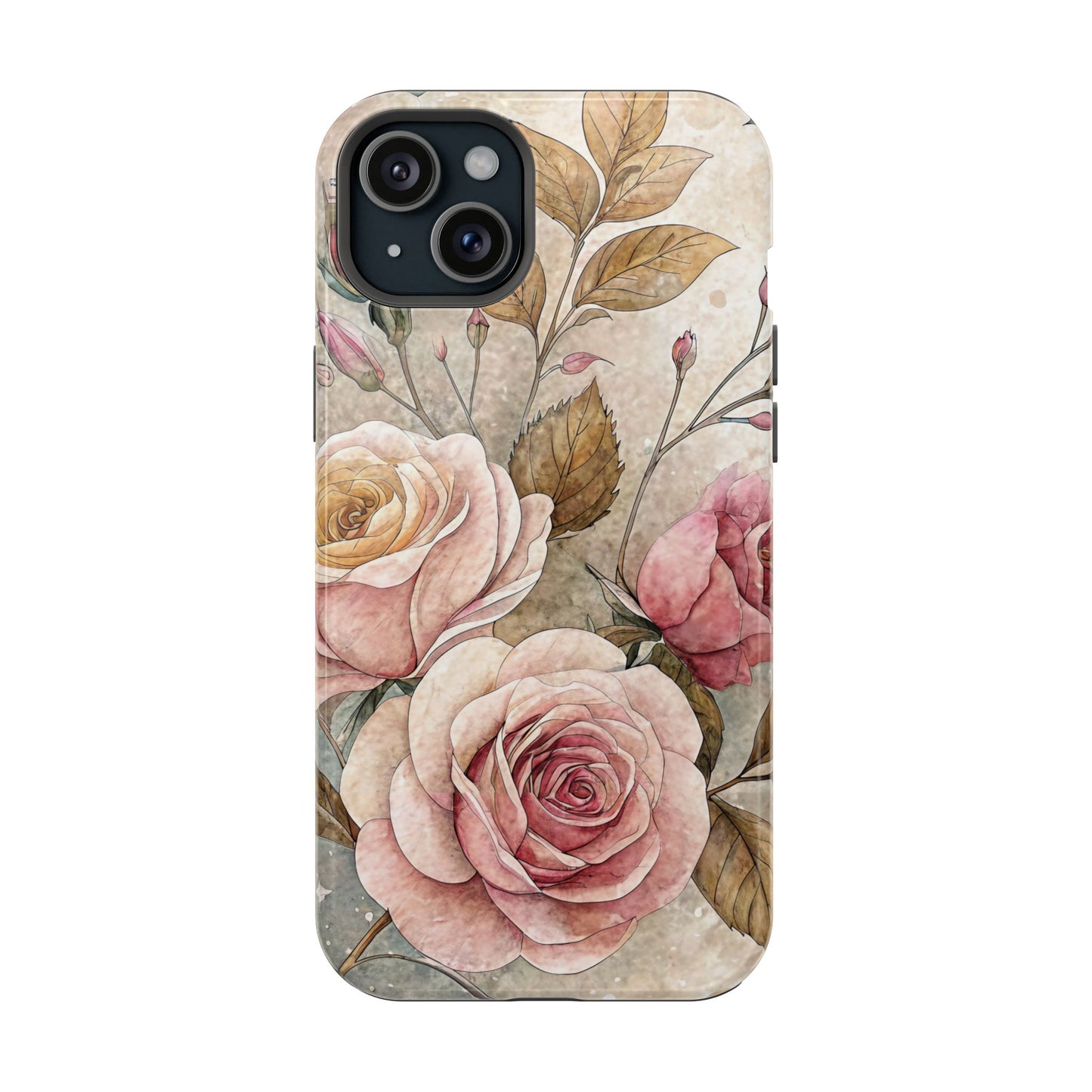 Vintage Rose iPhone Tough Case