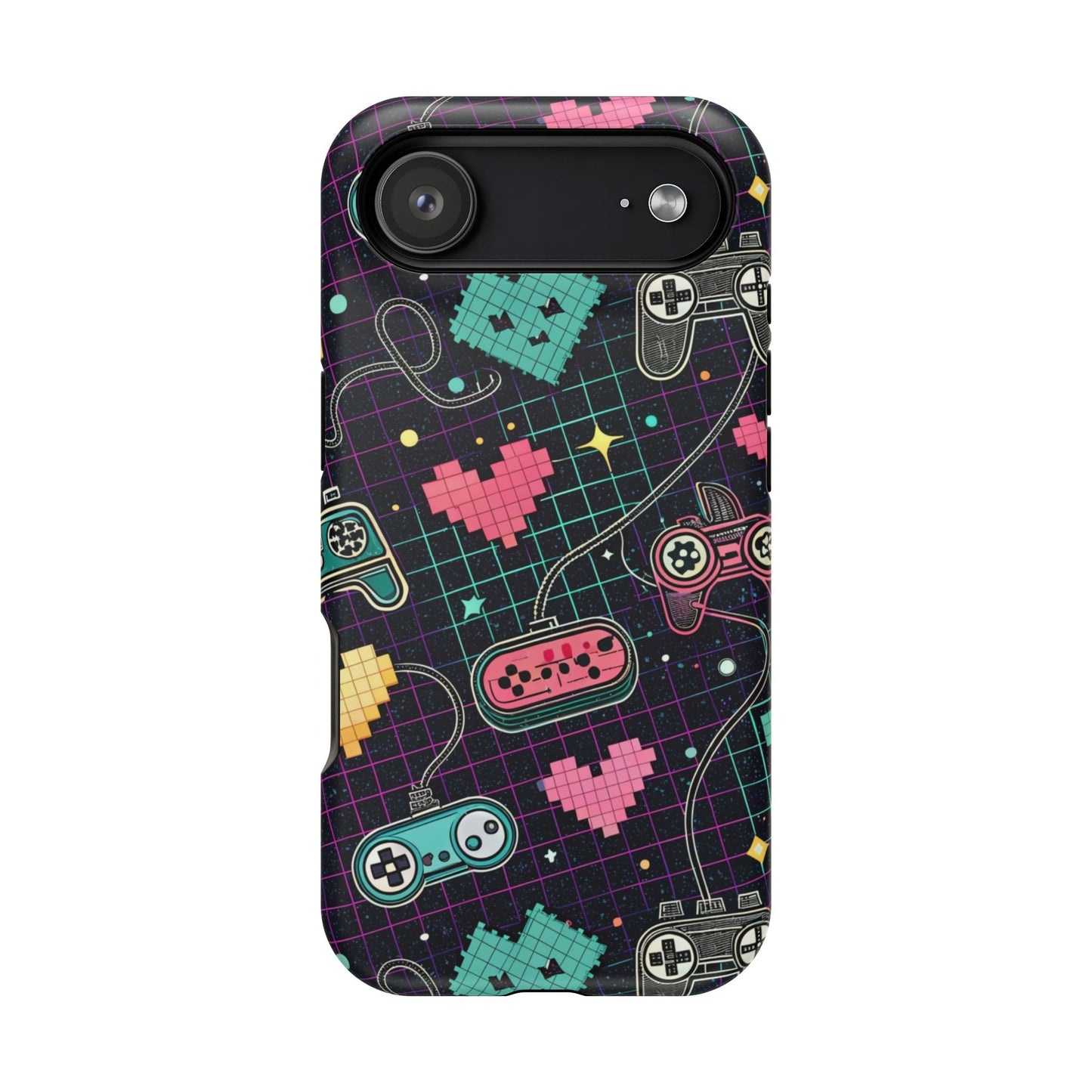 Retro Gamer Inspired Phone Case – Durable Dual-Layer iPhone Case with MagSafe