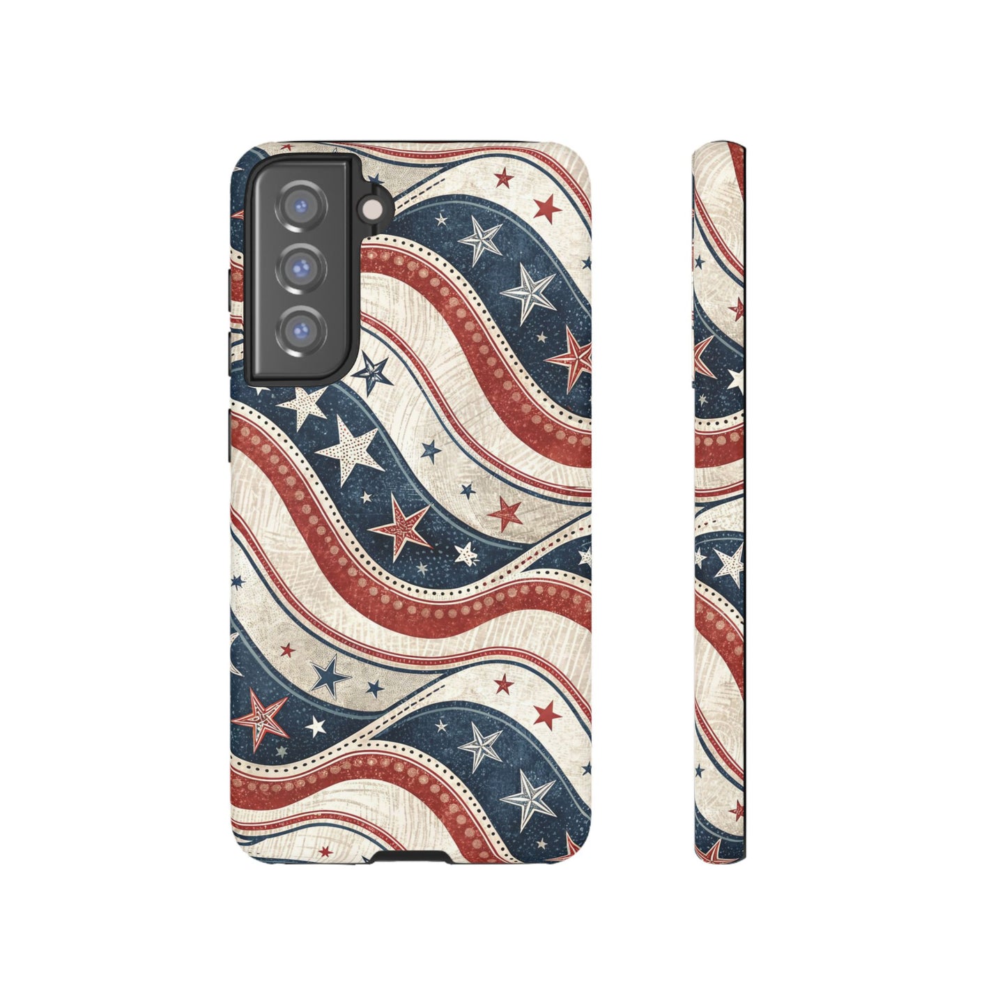 Vintage Patriotic Inspired Ribbon Samsung Phone Case