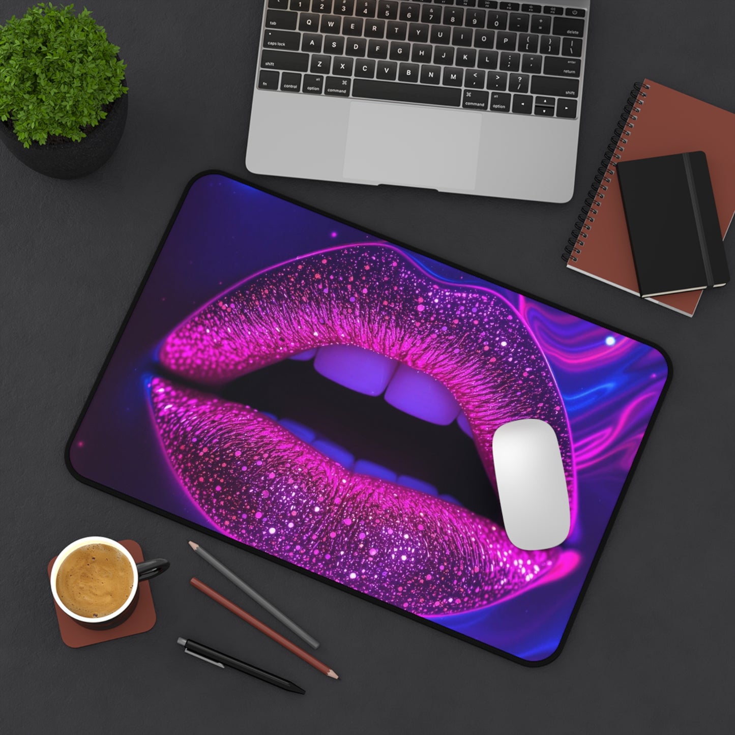 Purple Kiss Desk Mat