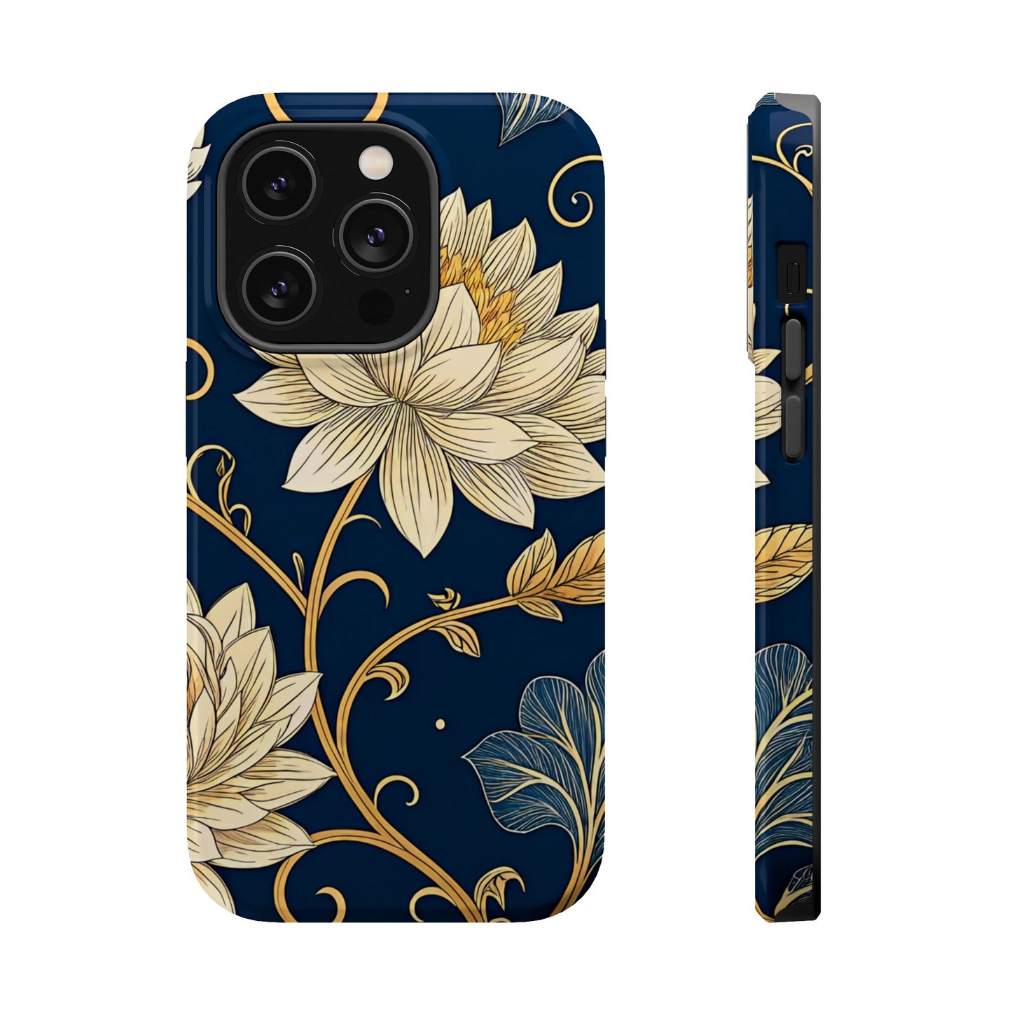 Golden Flower Design iPhone Tough Case