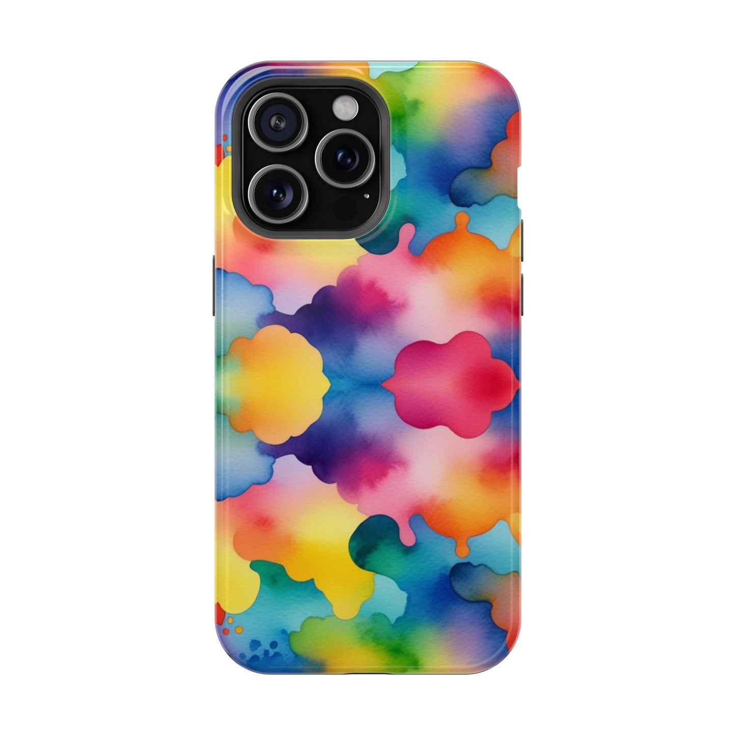 Watercolor Rainbow Clouds iPhone Tough Case