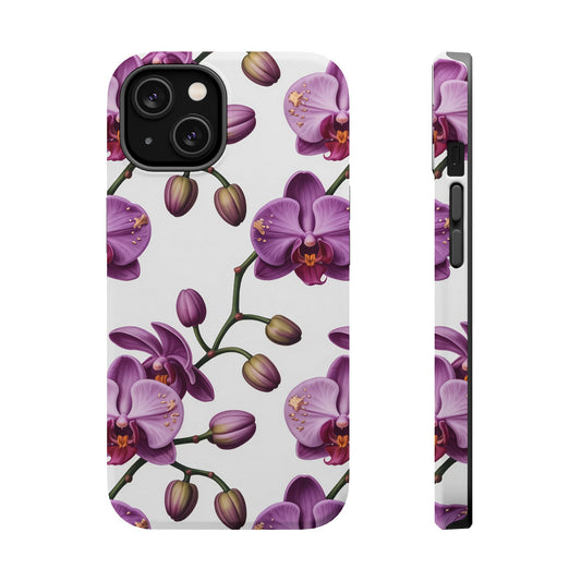 Purple Orchid Design iPhone Tough Case