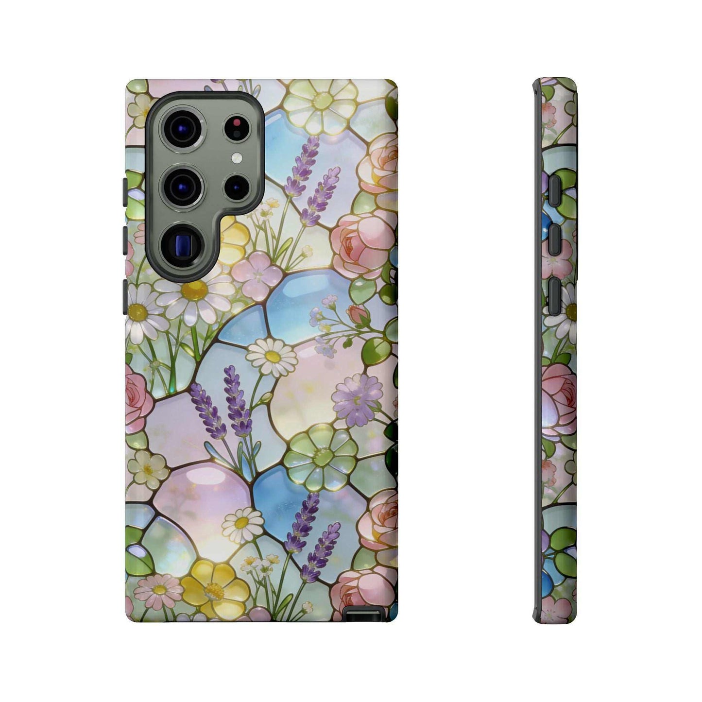 Floral Stained Glass Samsung Phone Case — Tough Cases