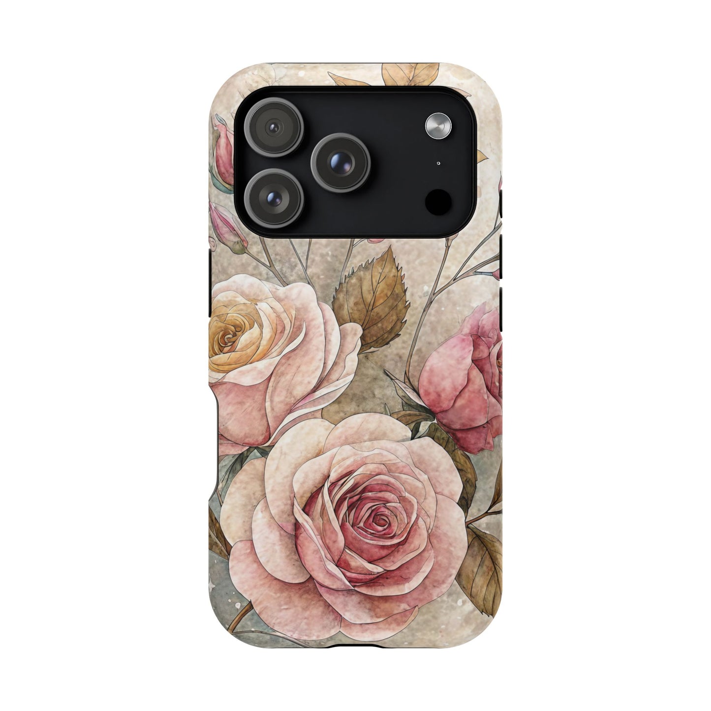 Vintage Rose iPhone Tough Case