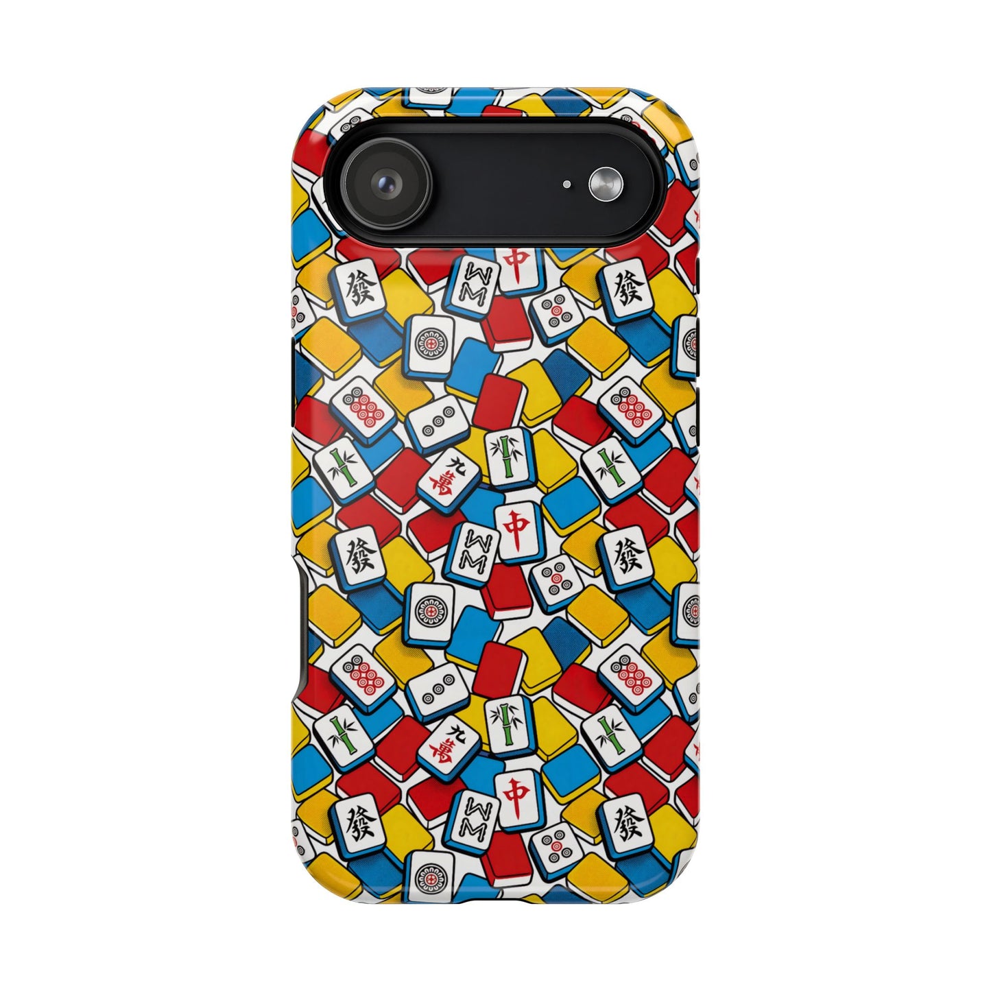 Mahjong-Inspired Vibrant iPhone Case — Magnetic Impact-Resistant