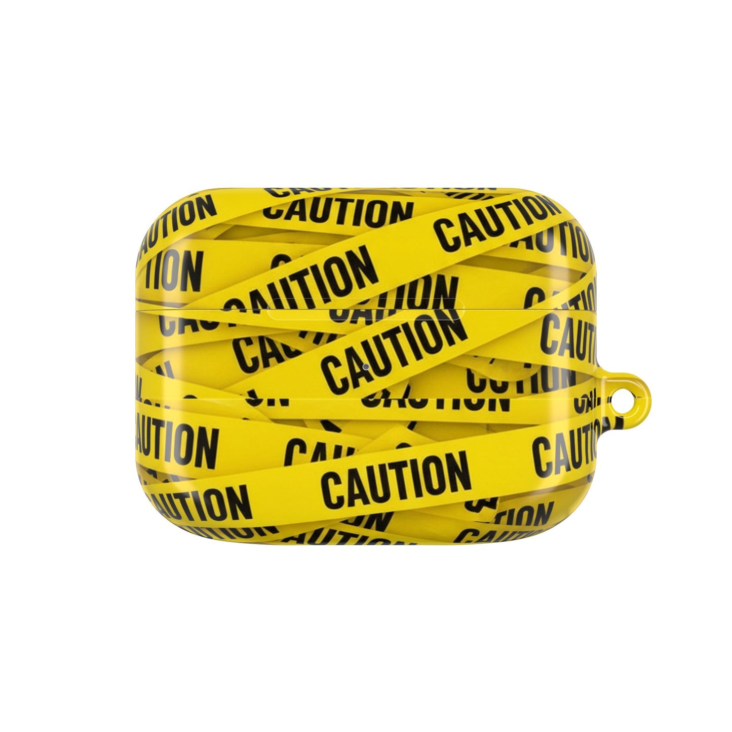Caution Tape Covered AirPod Case