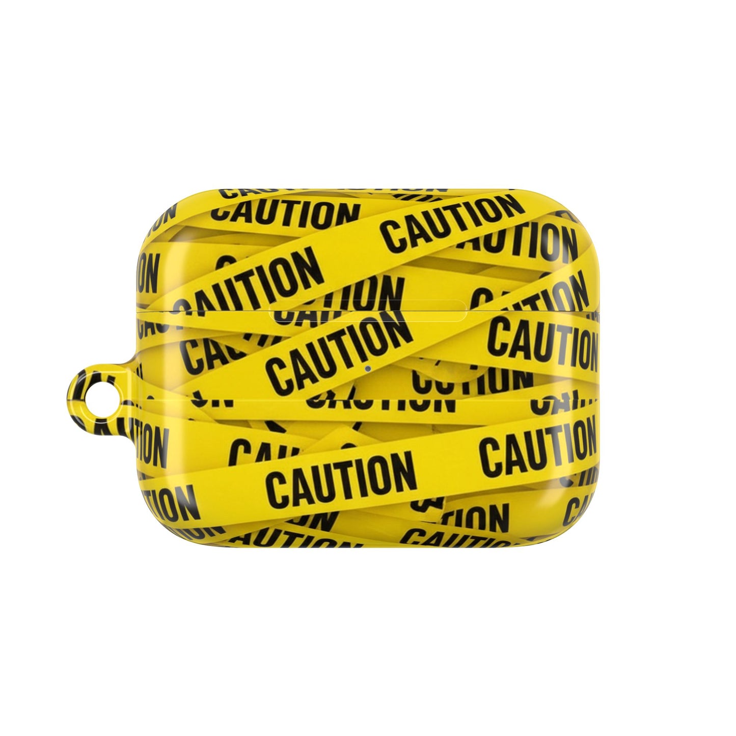 Caution Tape Covered AirPod Case