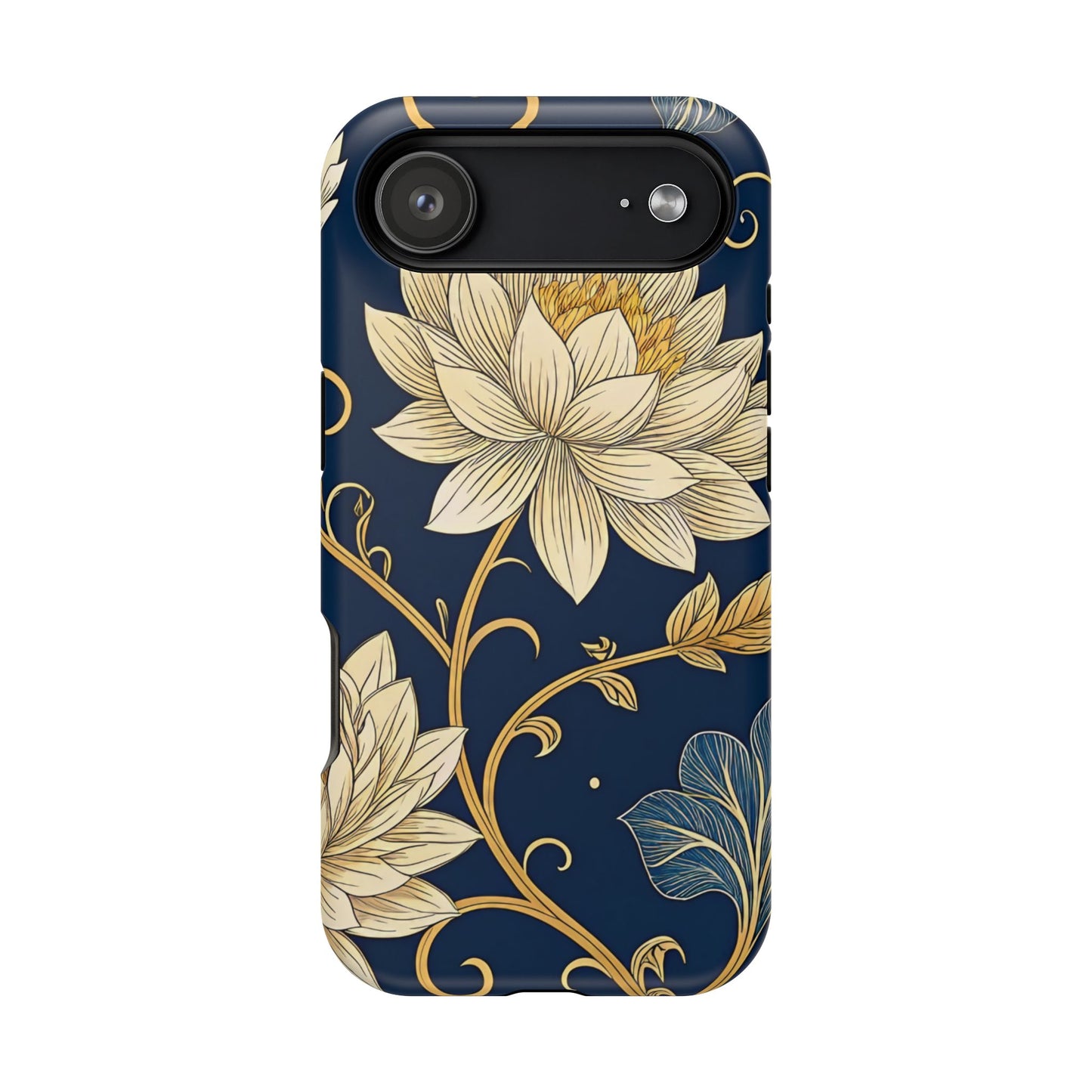 Golden Flower Design iPhone Tough Case