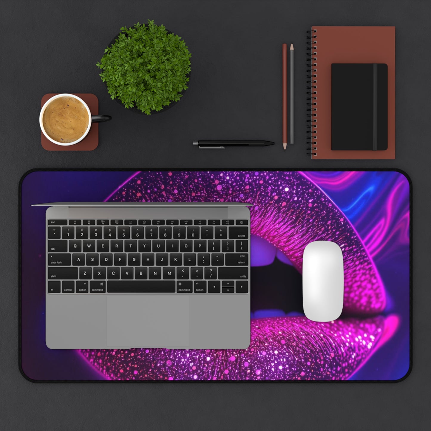 Purple Kiss Desk Mat
