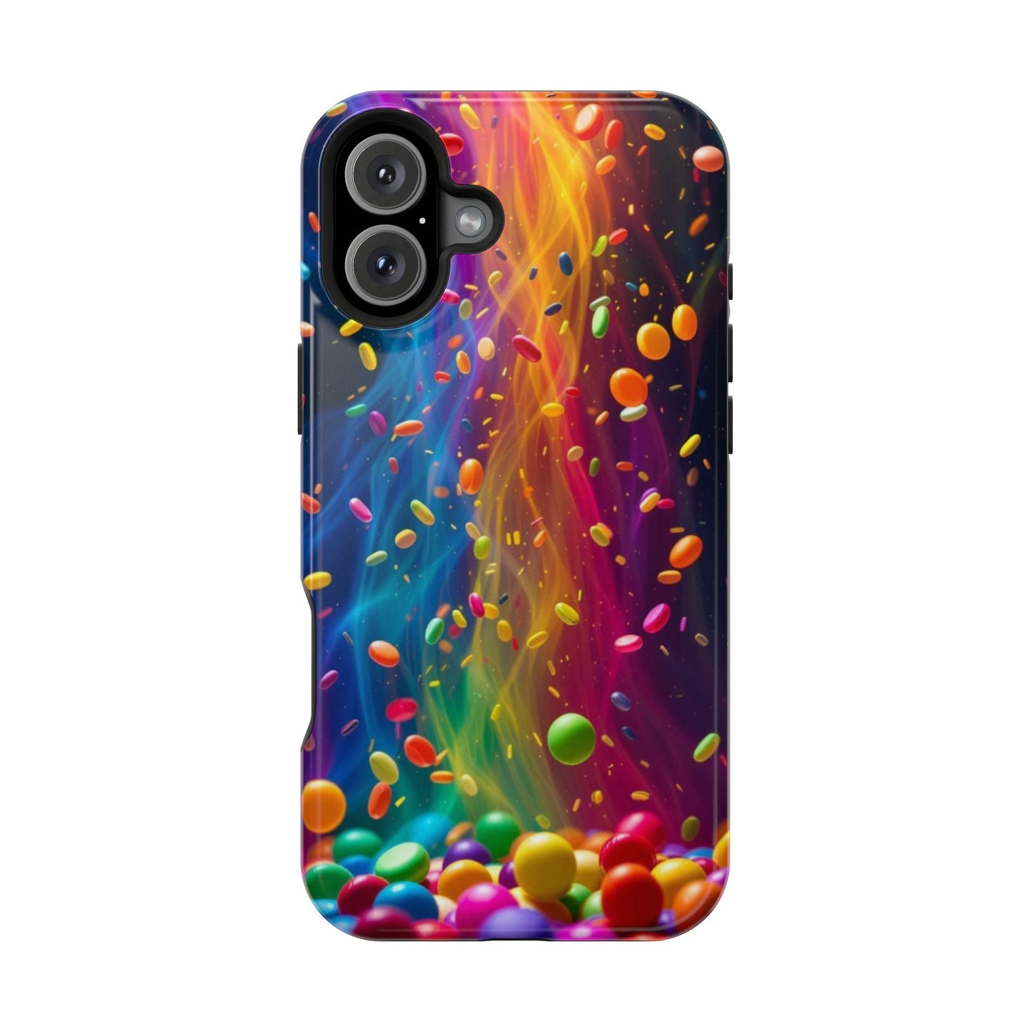 Rainbow Candy Rain iPhone Tough Case