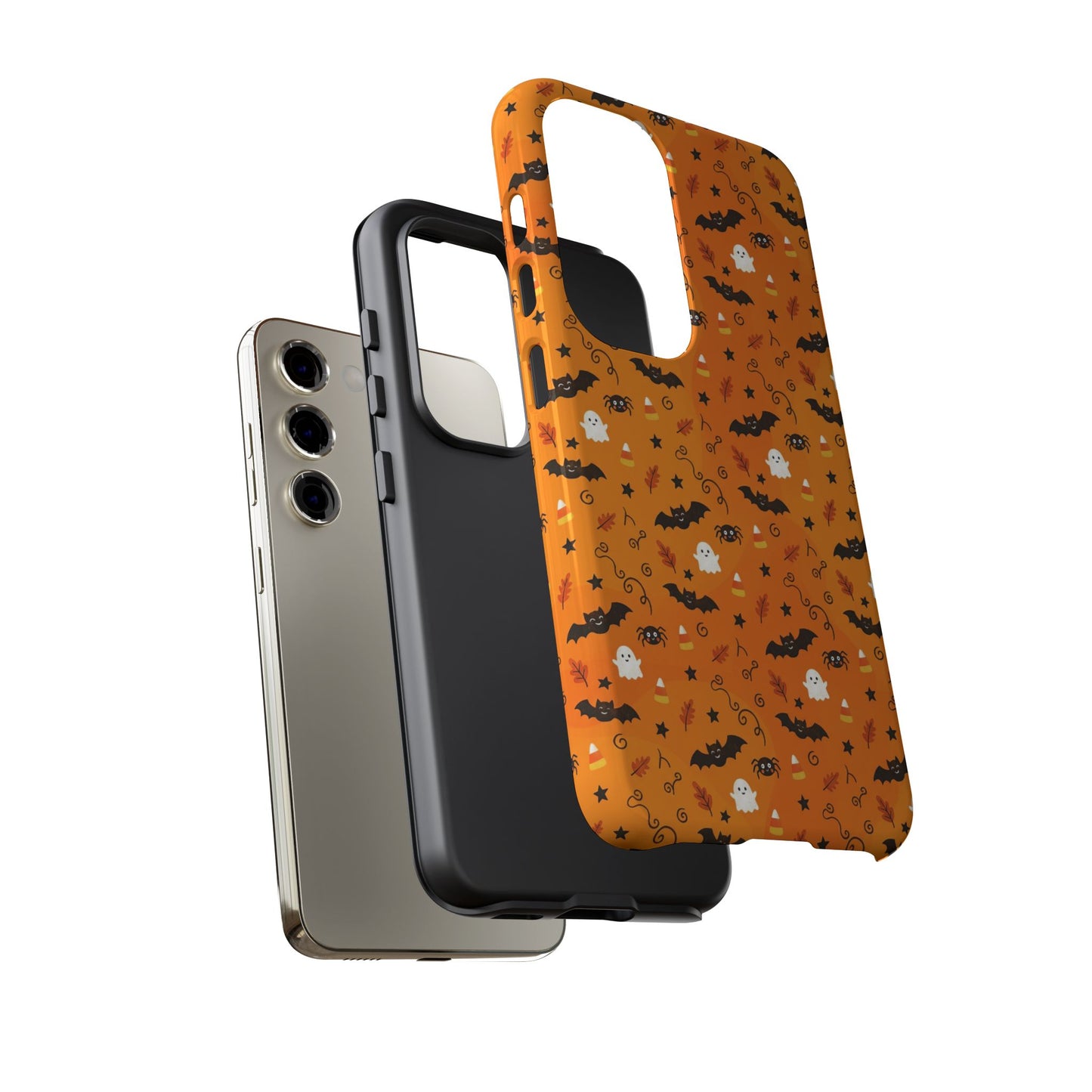 Boo-tiful Halloween Bat & Ghost Tough Phone Case