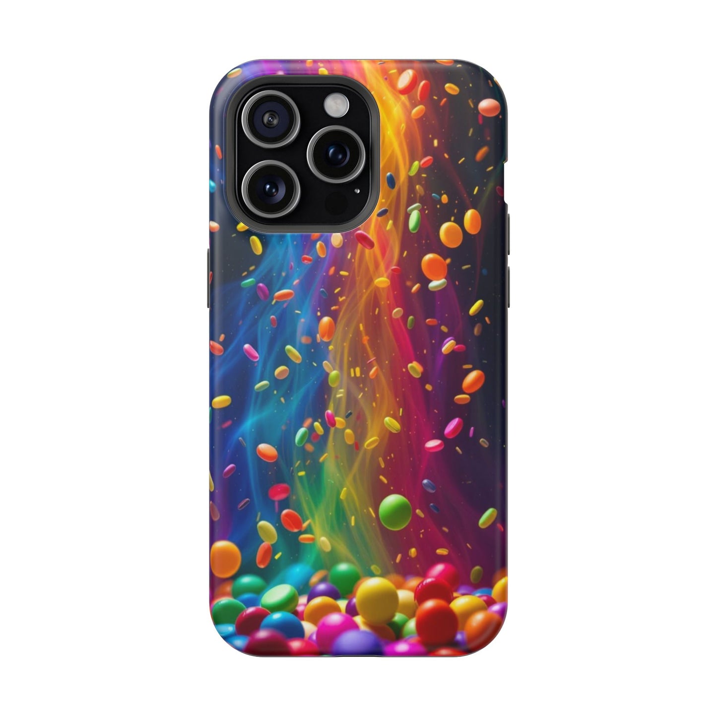 Rainbow Candy Rain iPhone Tough Case