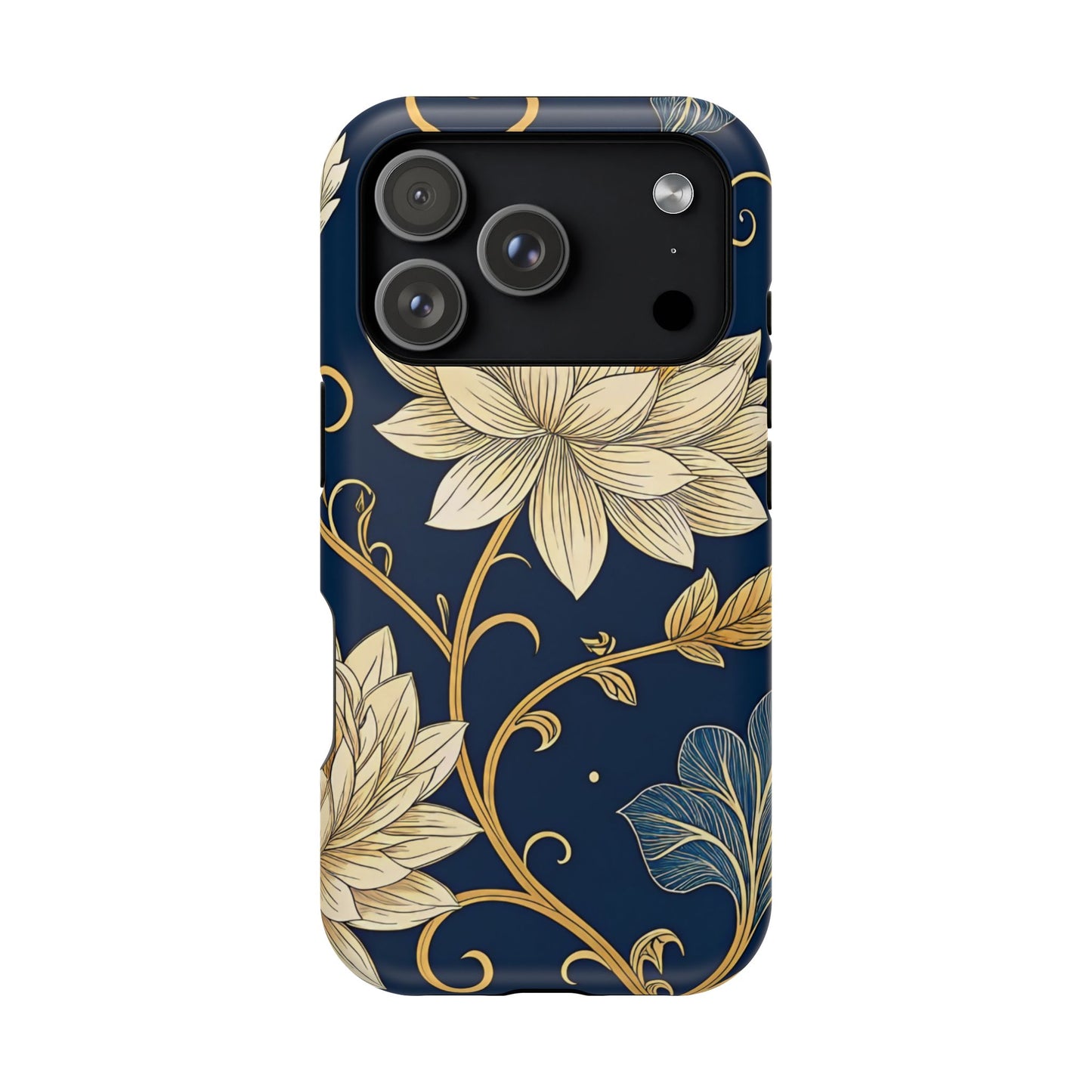 Golden Flower Design iPhone Tough Case