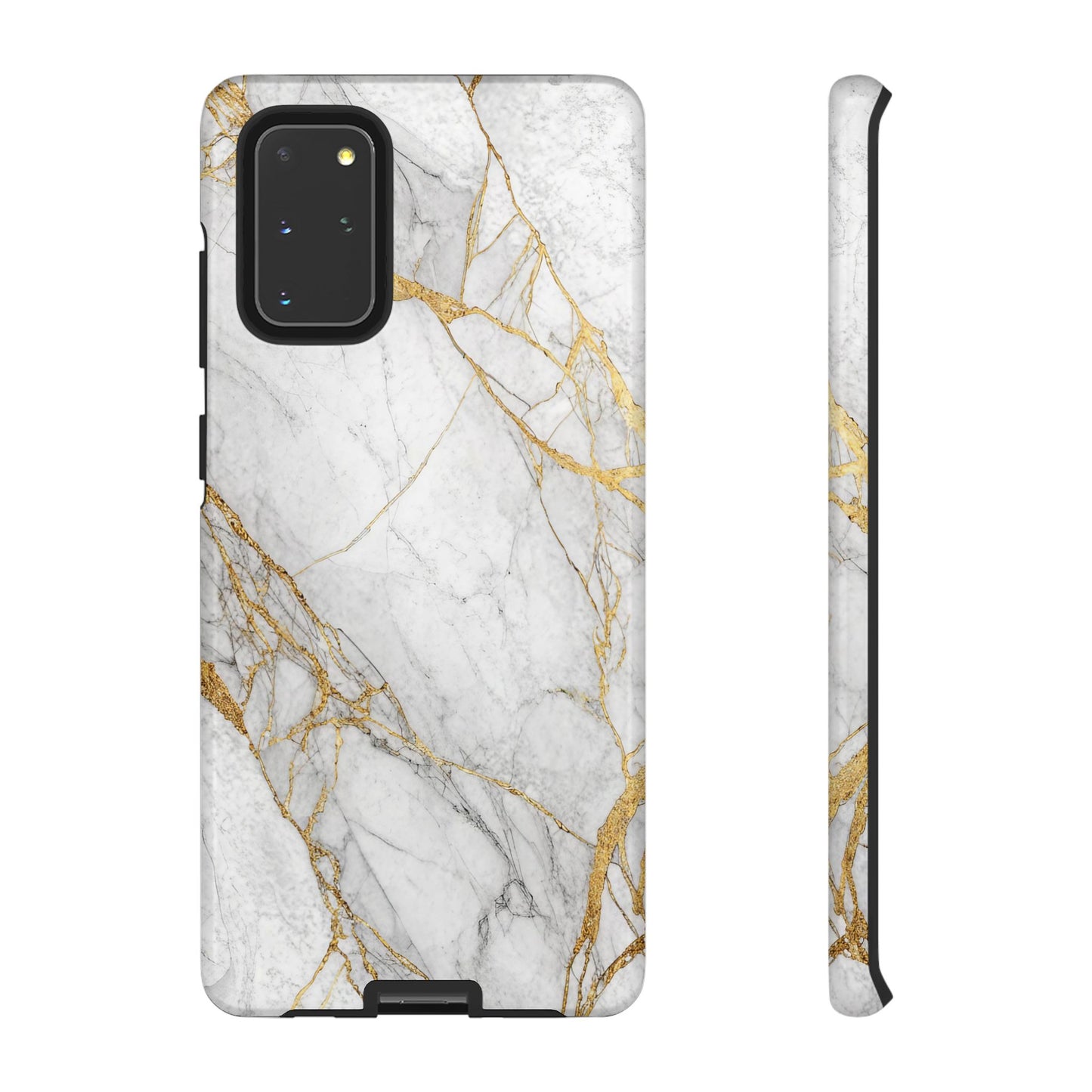Golden White Marble Samsung Phone Case