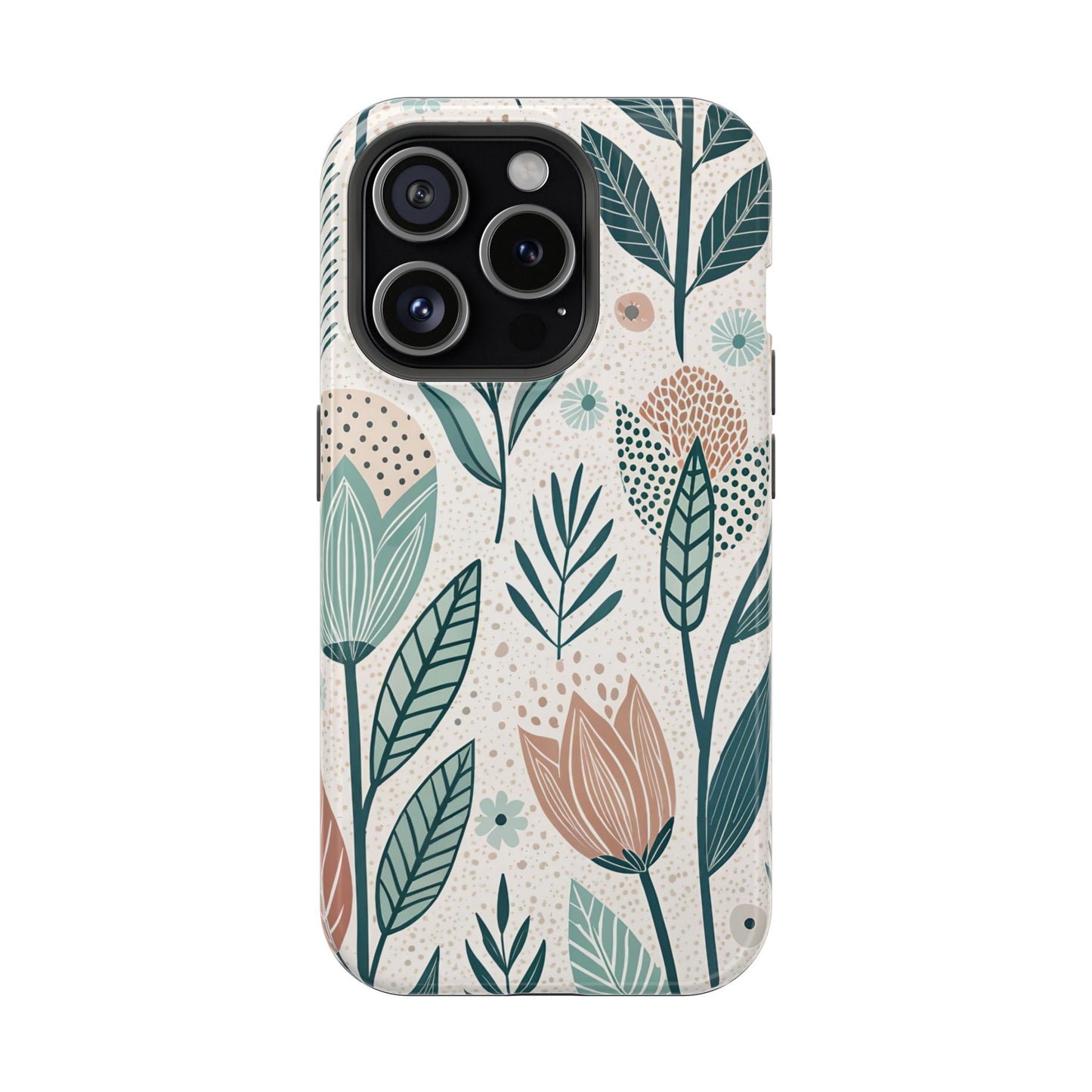 Swedish Inspired Floral design iPhone Tough Case