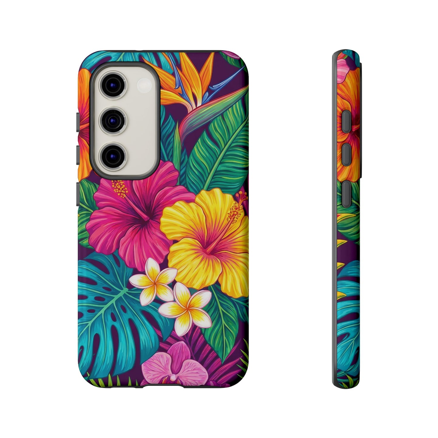 Tropical Samsung Phone Case — Vibrant Floral Tough Case