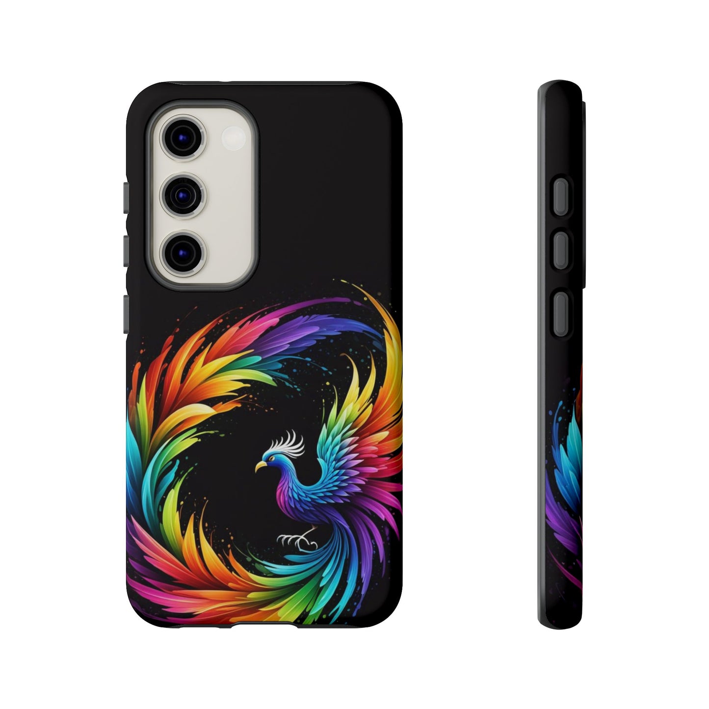 Rainbow Phoenix Design Samsung Phone Case