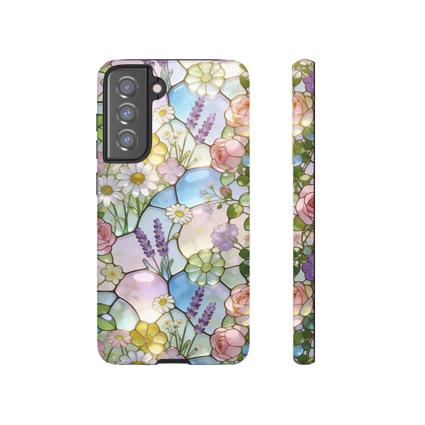 Floral Stained Glass Samsung Phone Case — Tough Cases