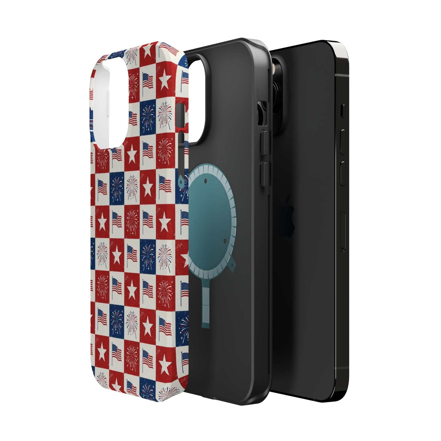 4th of July Patriotic iPhone Case — Magnetic Impact-Resistant