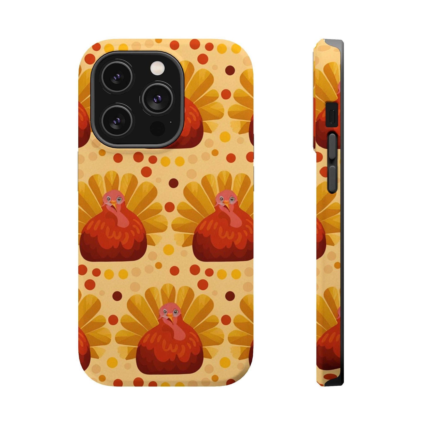 Turkey Celebration iPhone Case with festive turkey design and durable protective layers