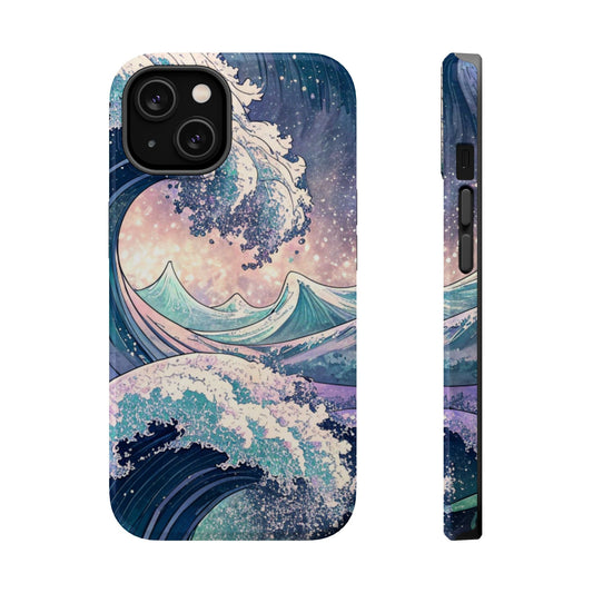 Crashing Waves Design iPhone case with MagSafe® magnetic dual-layer protection and ocean wave artwork