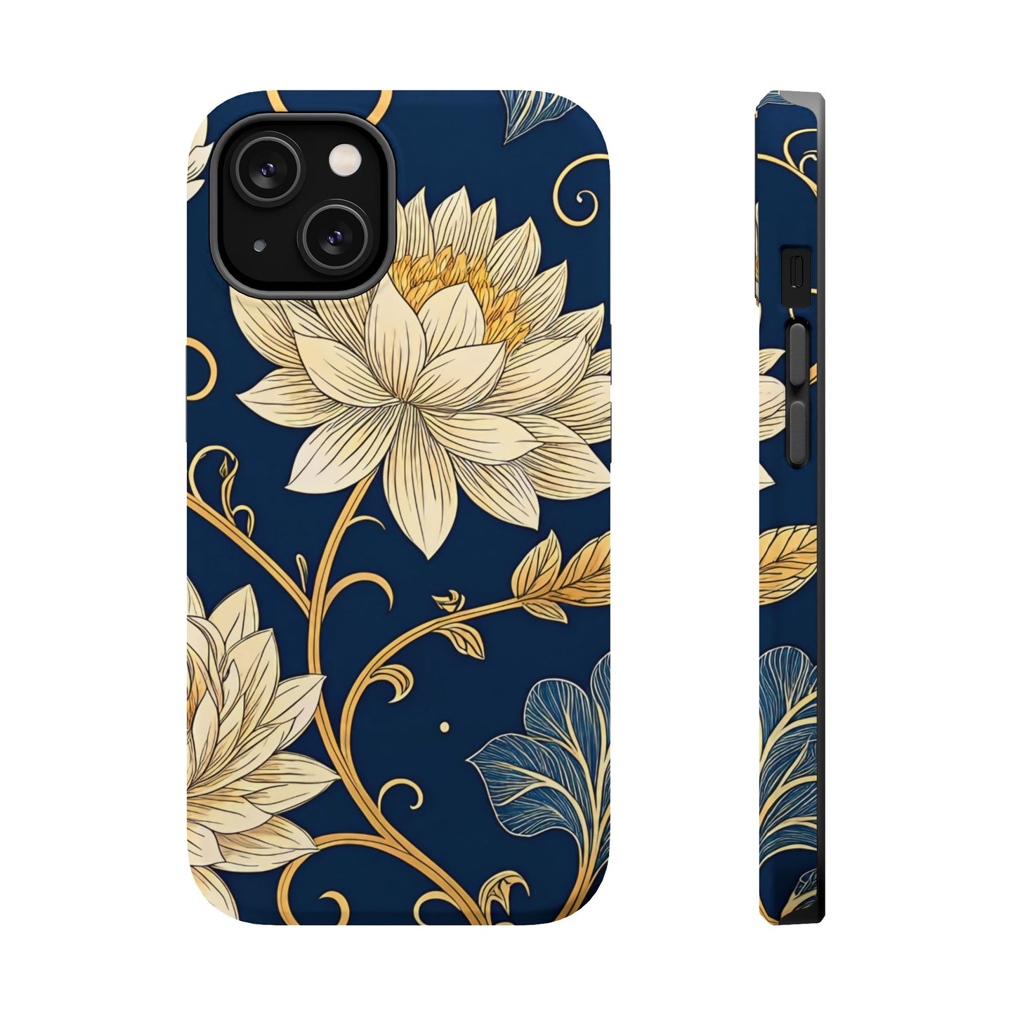 Golden Flower Design iPhone Tough Case