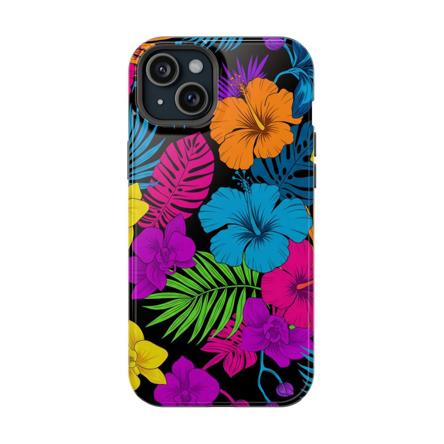 Modern Tropical Floral Design iPhone Case