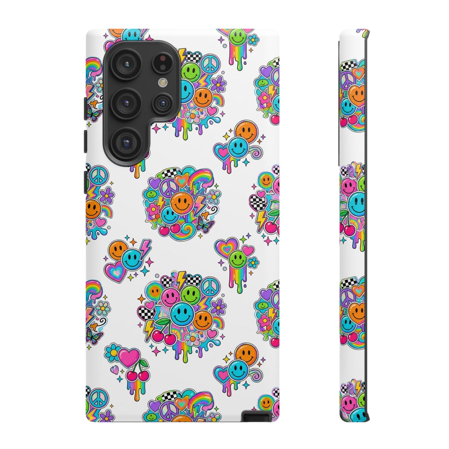 Retro Dopamine-Inspired Samsung Tough Phone Case