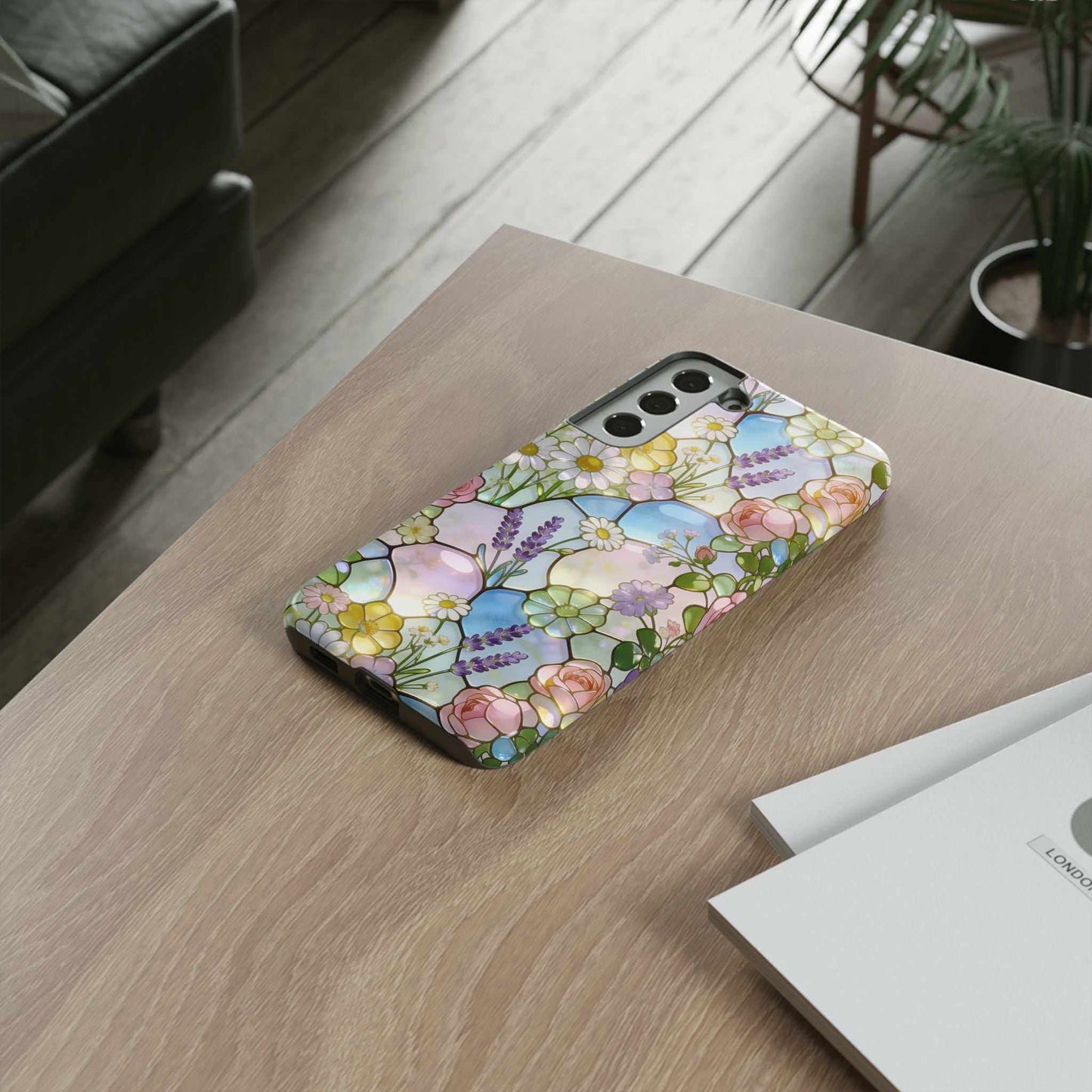Floral Stained Glass Samsung Phone Case — Tough Cases