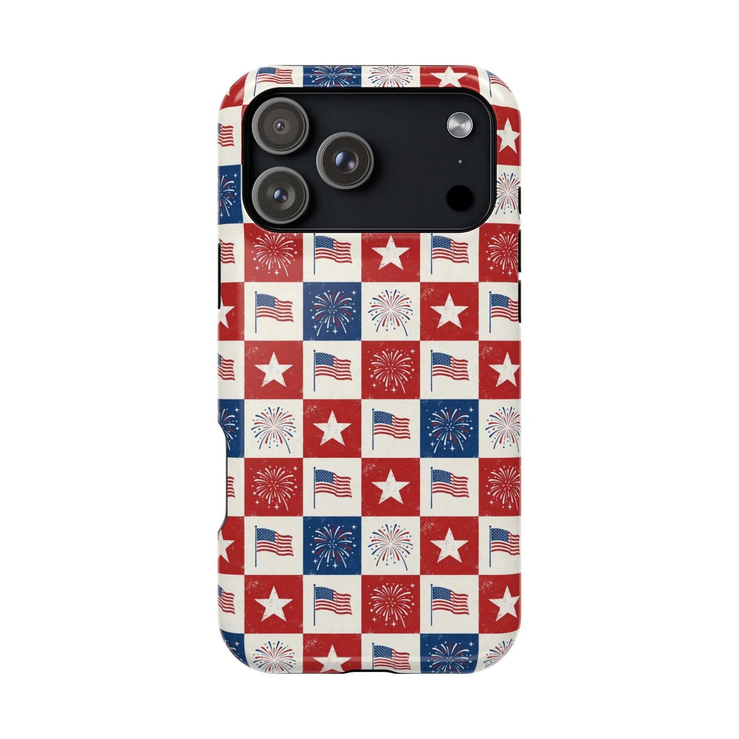 4th of July Patriotic iPhone Case — Magnetic Impact-Resistant