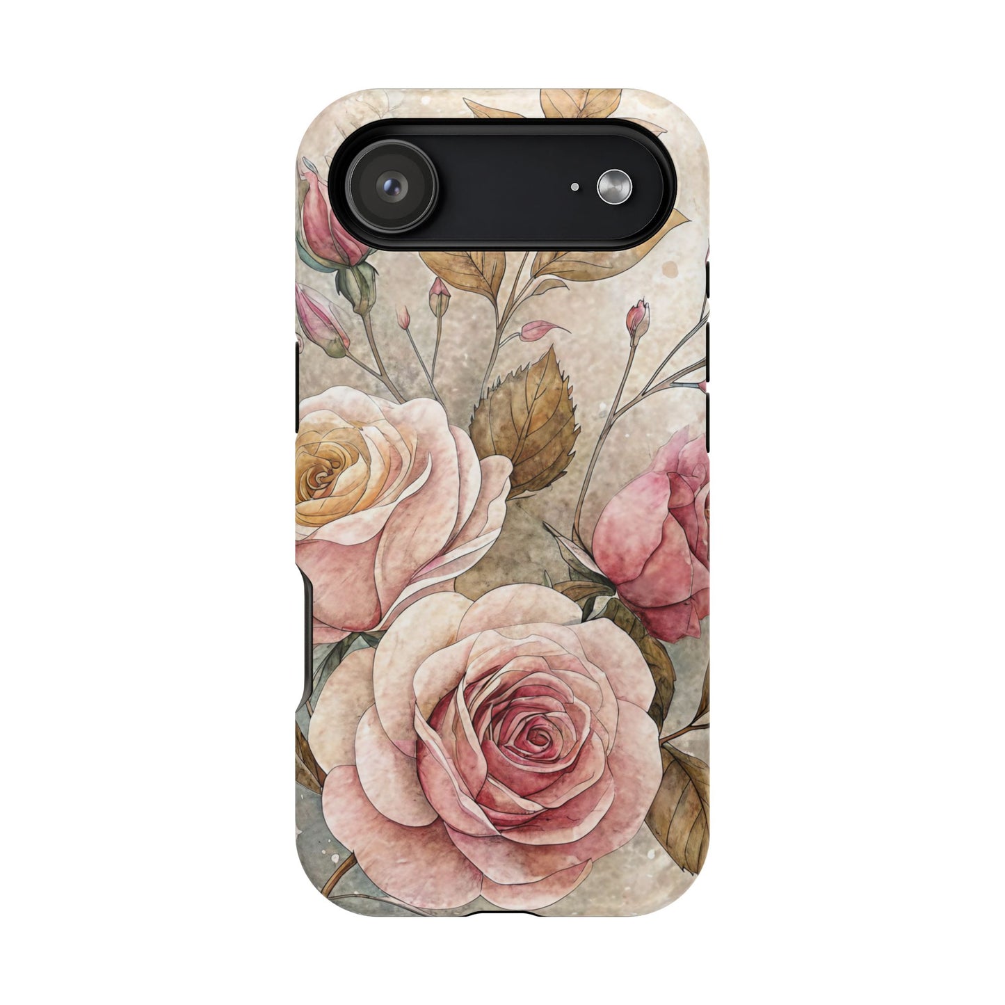 Vintage Rose iPhone Tough Case