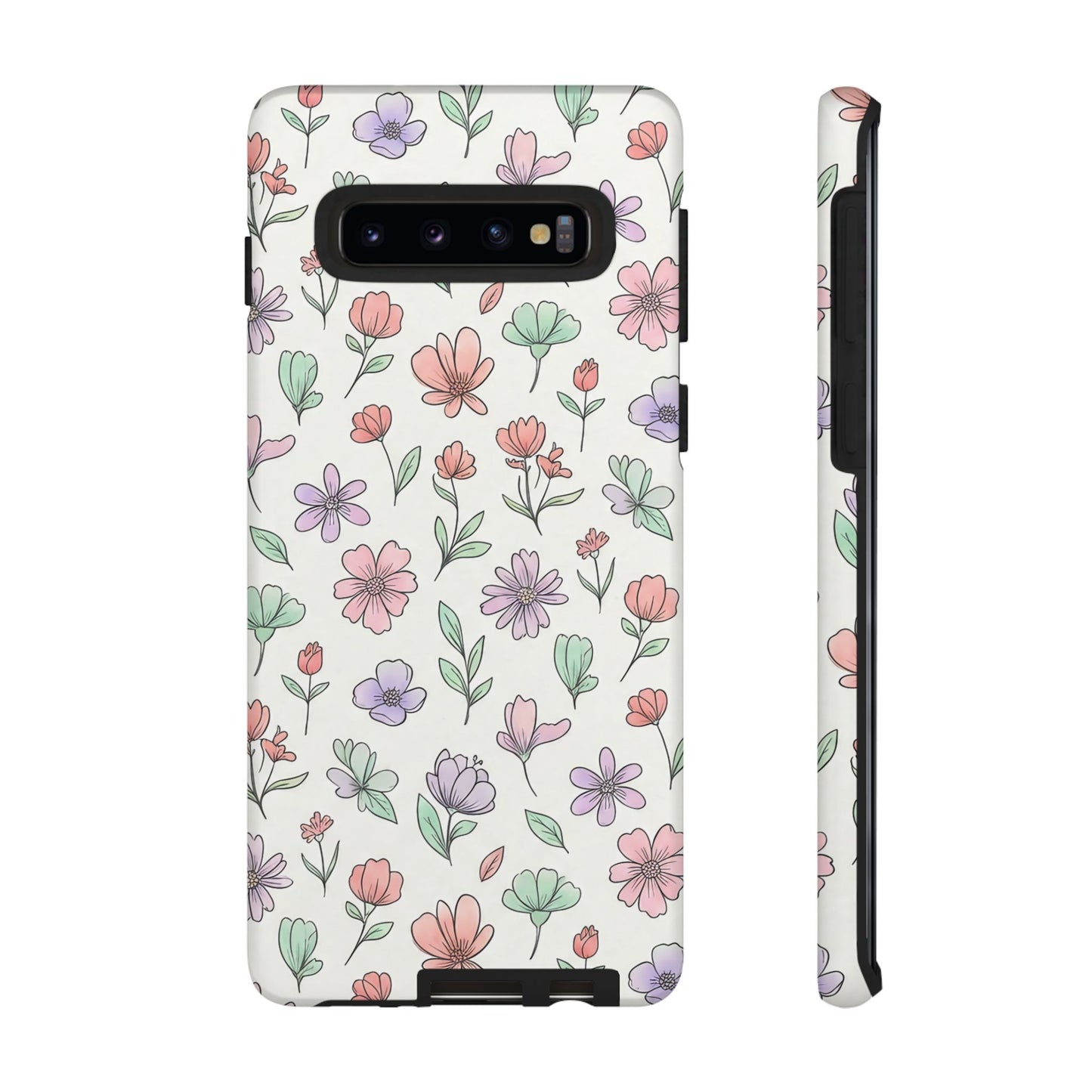 Floral Tough Cases — Artistic Flower Samsung Phone Case