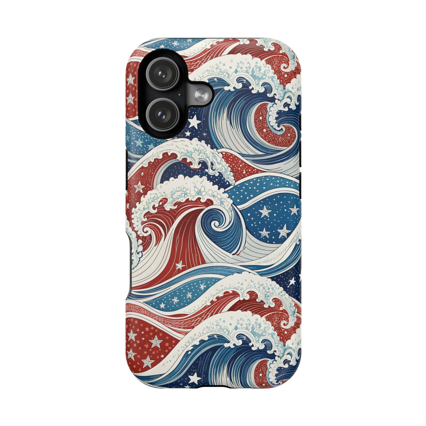 Patriotic Waves Design iPhone Tough Case