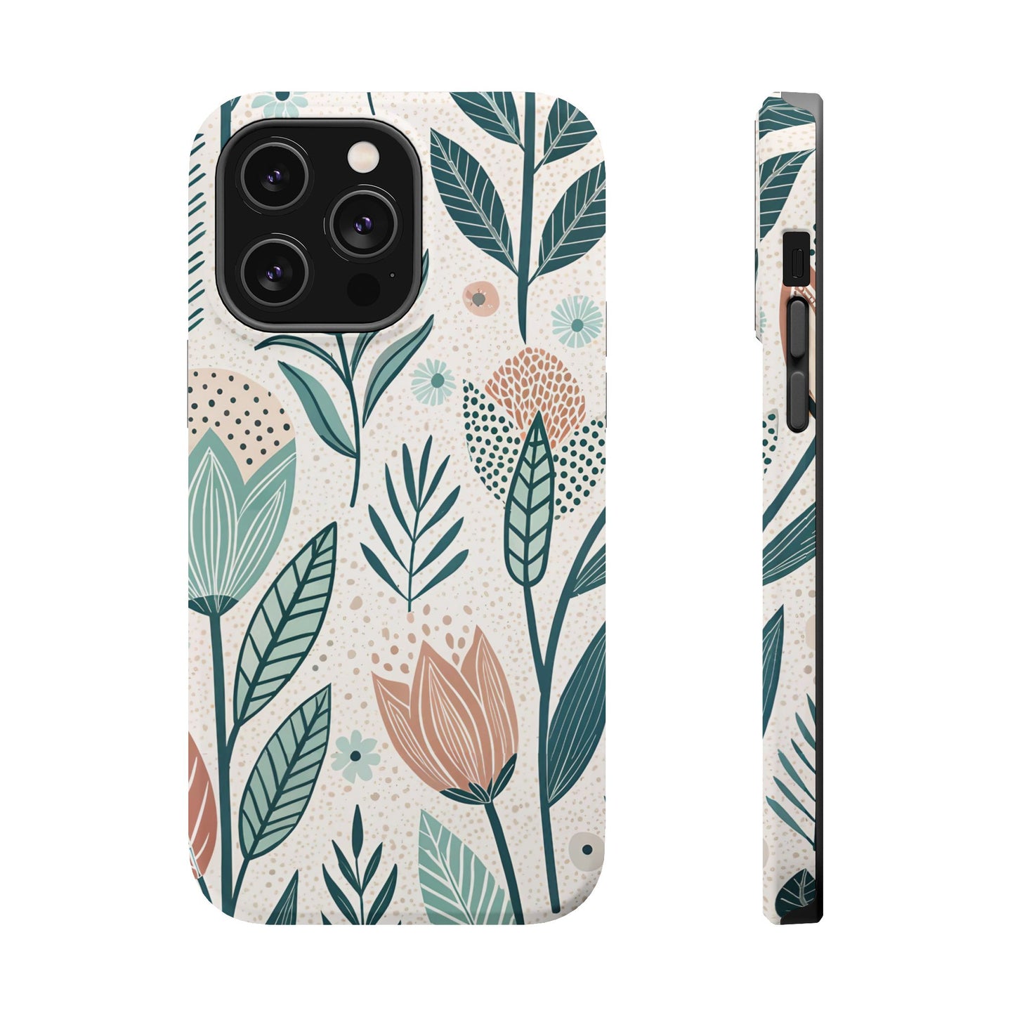Swedish Inspired Floral design iPhone Tough Case