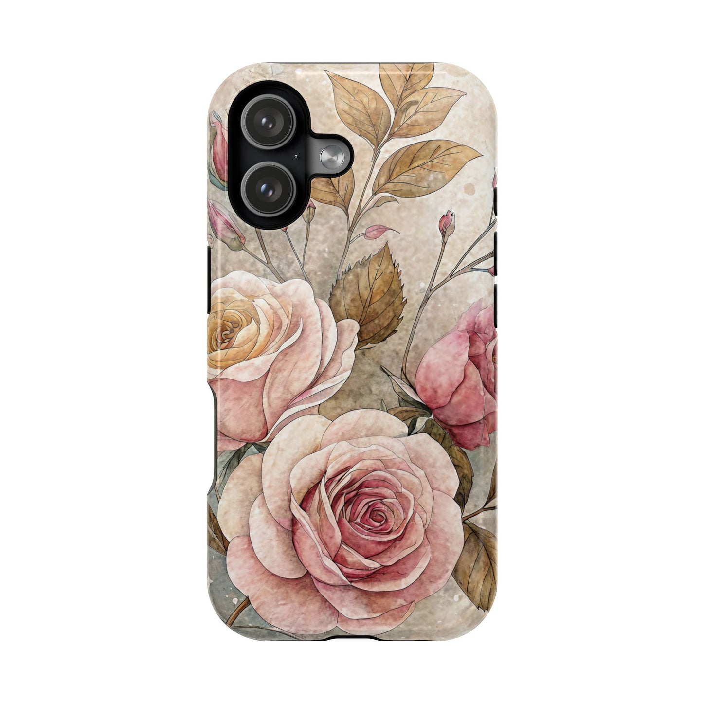 Vintage Rose iPhone Tough Case