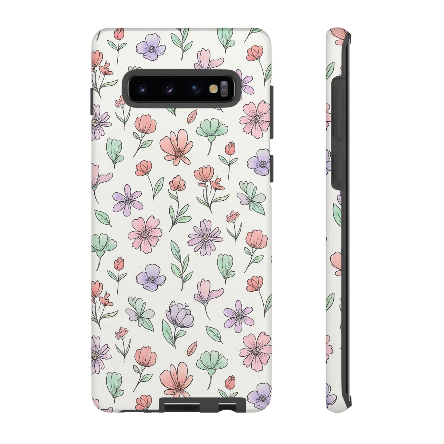 Floral Tough Cases — Artistic Flower Samsung Phone Case